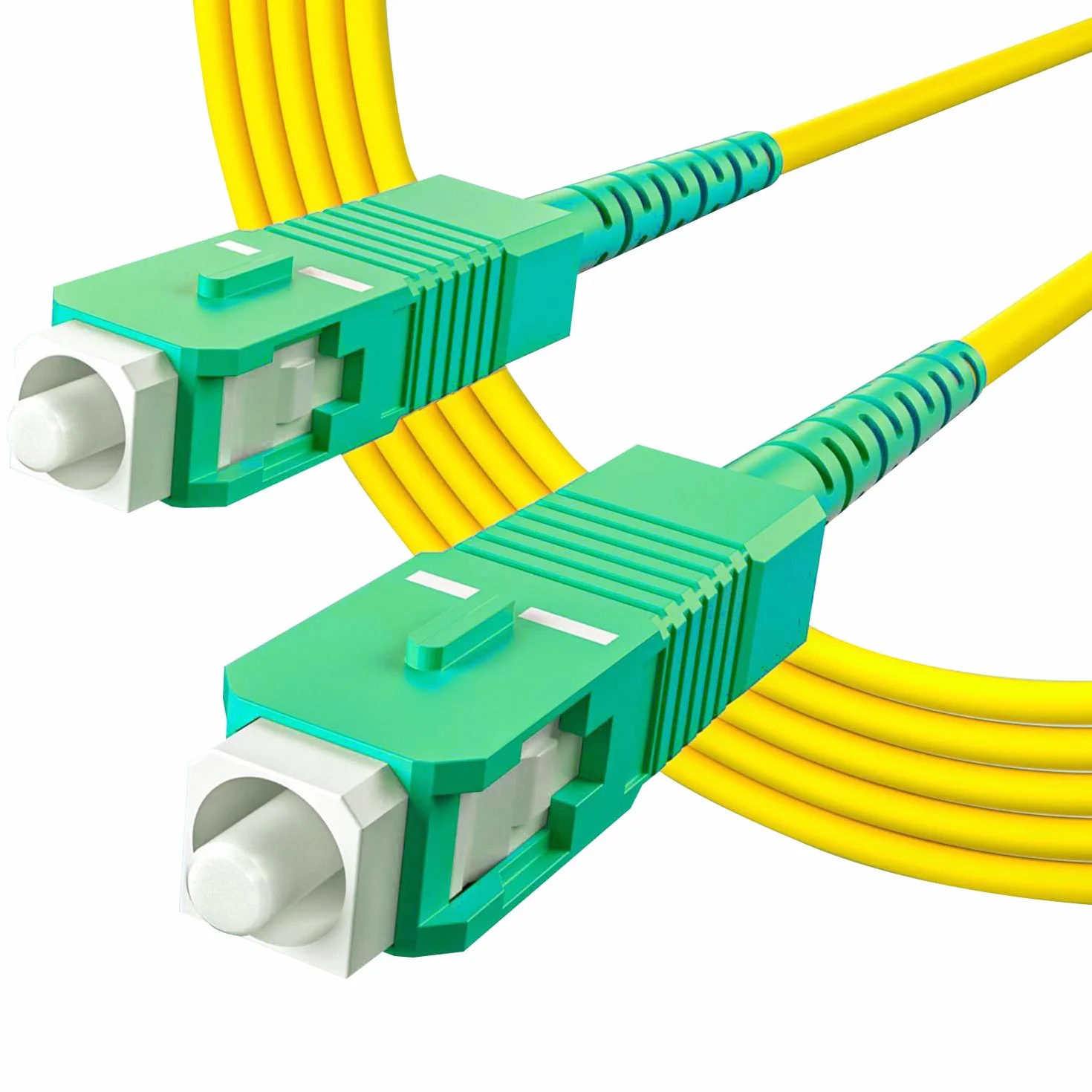 Kabel krosowy z włókna OS2 SC/APC do SC/APC Simplex 5 m (16,5 stóp), 9/125 tryb pojedynczy APC Polish LSZH, 5-letnia gwarancja