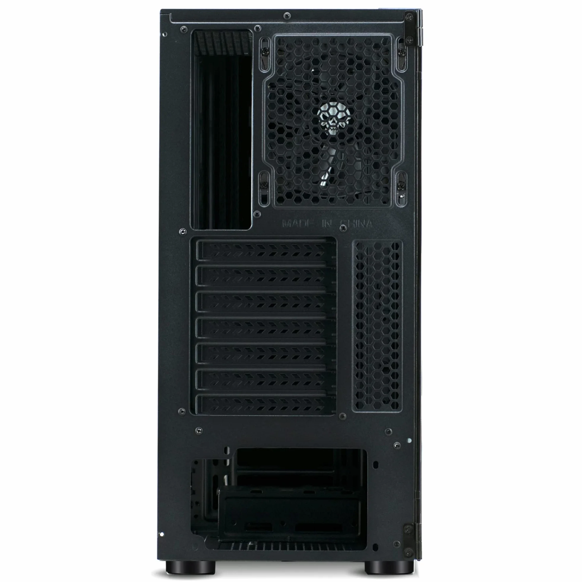 SPIRIT OF GAMER - RGB Ghost One PC PC - Przód i ściana ze szkła hartowanego - 60 trybów podświetlenia - 2 boczne wentylatory 120 mm w zestawie - Kompatybilny z Aura/MSI Mystic/ASROCK