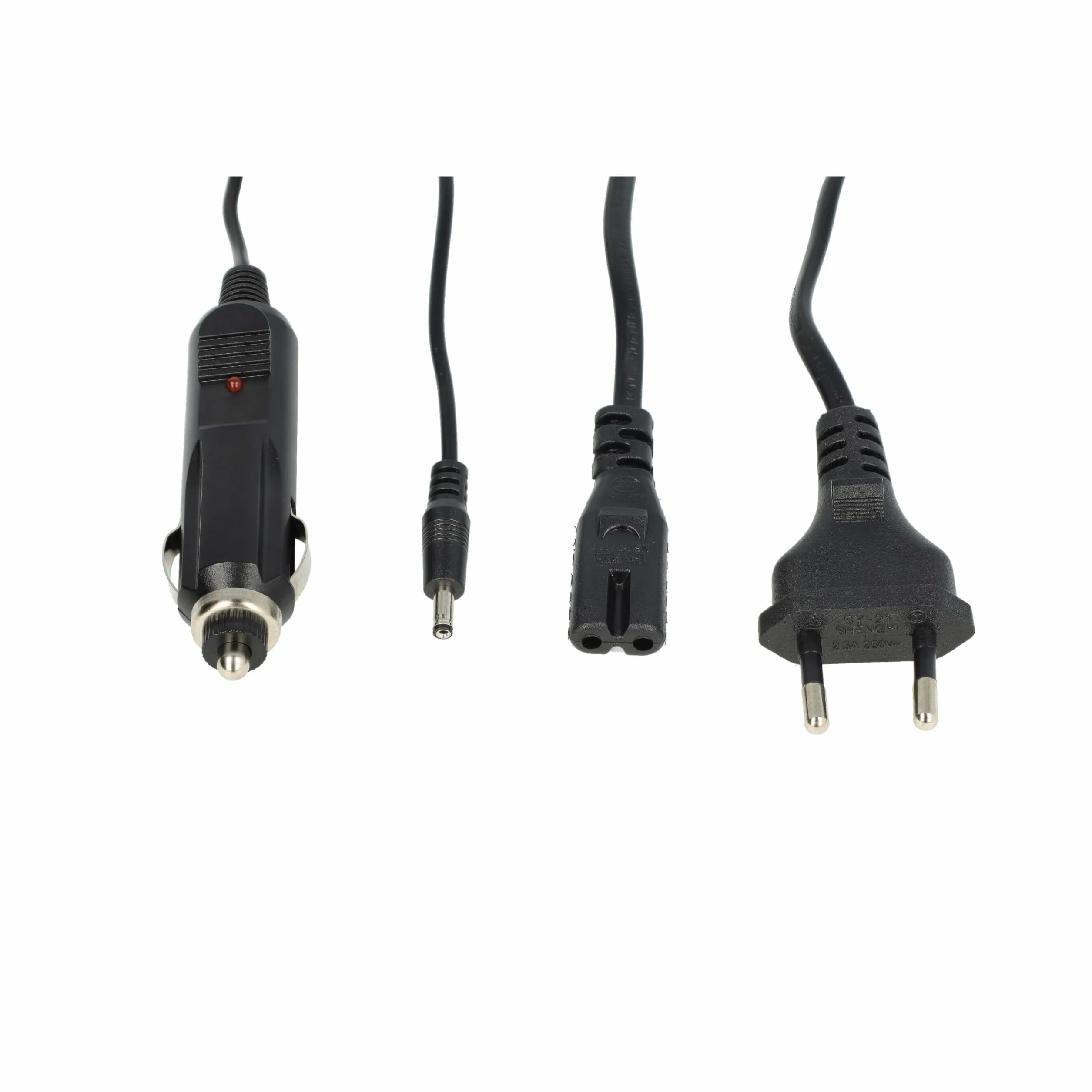 vhbw Ładowarka kompatybilna z kamerą Hitachi DZ-MV550A, DZ-MV580A - ładowarka, adapter samochodowy, wskaźnik ładowania, 8,4 V