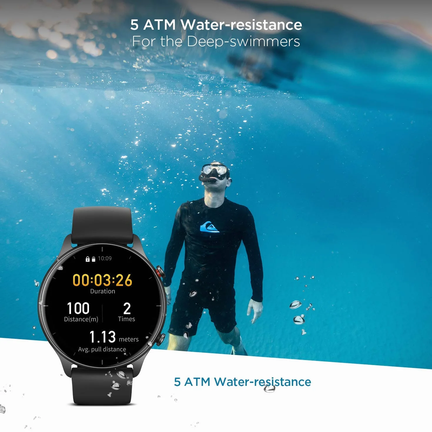 Amazfit Smartwatch GTR 2e GPS 1,39" AMOLED monitor aktywności fitness i zdrowia, 90 trybów sportowych, bateria 24 dni, monitorowanie częstotliwości bicia serca, snu i stresu, dla mężczyzn i kobiet