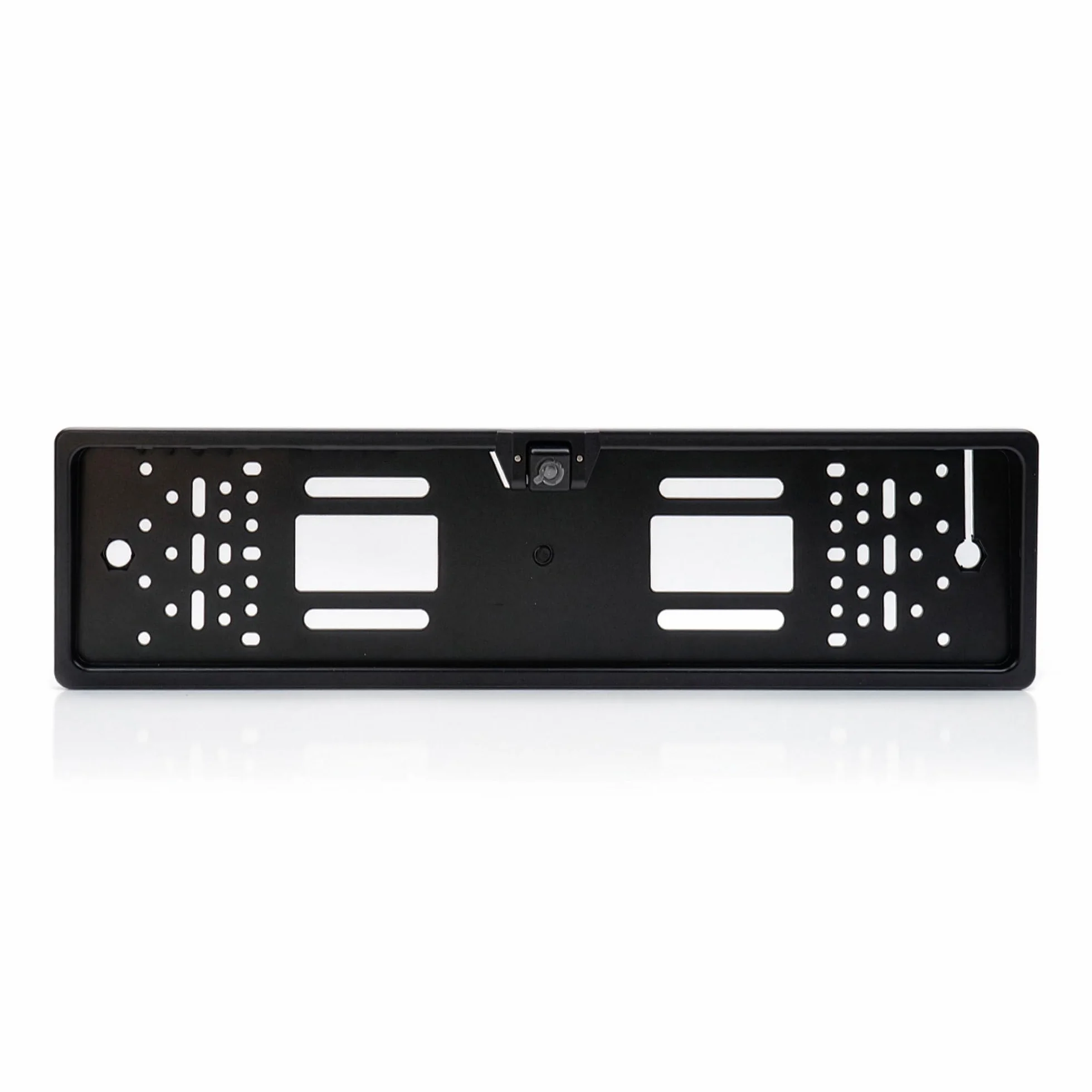 Bezprzewodowy system parkowania PNI Escort P25 z wbudowanym wyświetlaczem LCD o przekątnej 4,3" w lusterku wstecznym i uchwytem tablicy rejestracyjnej, kamera cofania, rozdzielczość 480p i kąt