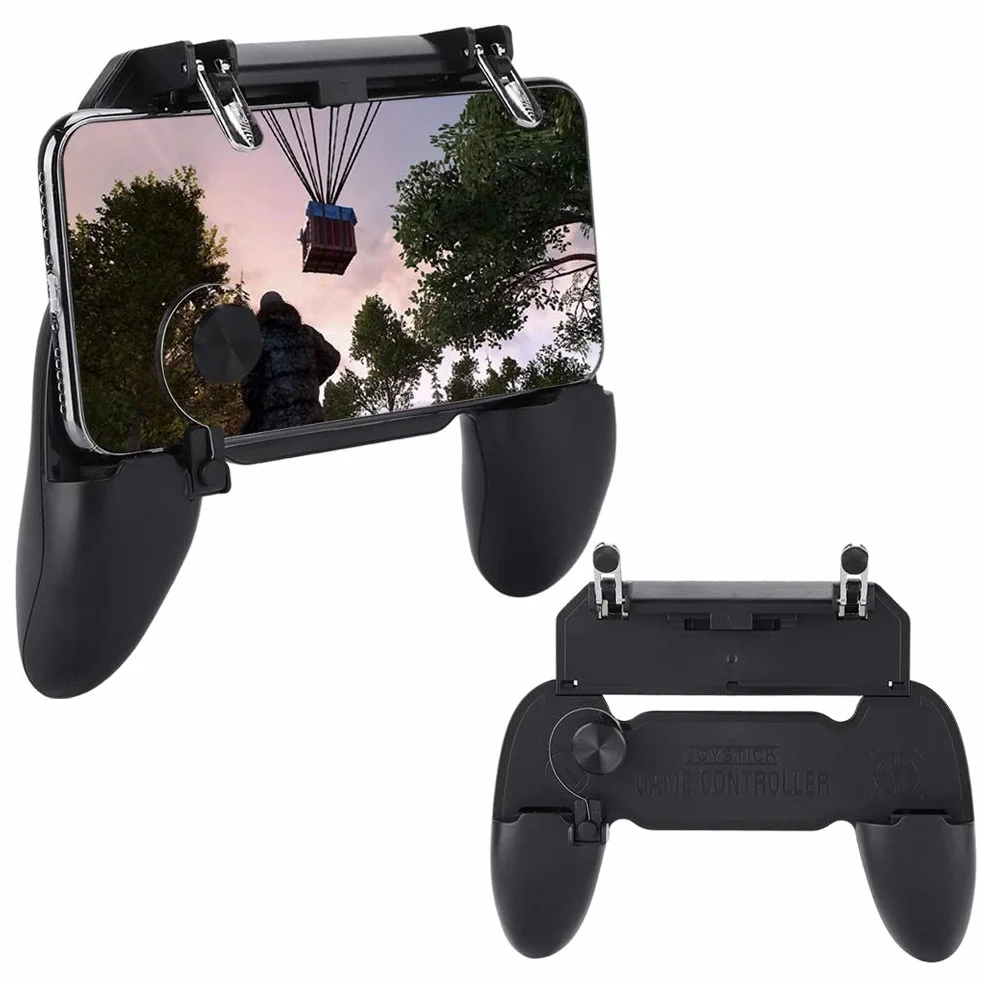 Gamepad, mobilny gamepad Kontroler gier Przenośna przenośna konsola do gier Shooter Sensitive Controller Joysticki Gamepad dla PUBG Kompatybilny ze smartfonem iPhone Android. Double the comfort