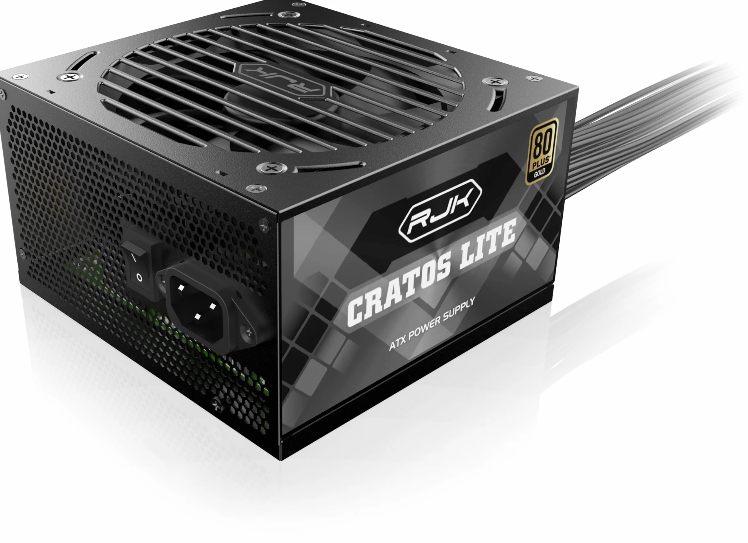 RAIJINTEK CRATOS Lite 850 W Black, 80 Plus Gold, ATX 3.1, niemodułowy zasilacz PC, PCIe 5.1 Ready, 120 mm Smart Fan, DC-to-DC, złącze 12 V-2 × 6, 5 lat