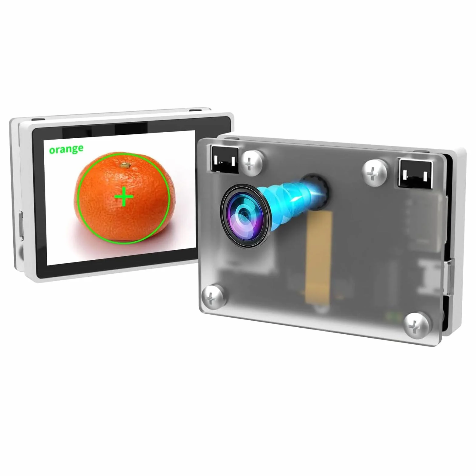 Bewinner Moduł Kamery Wizyjnej, Zestaw do Samodzielnego Montażu Technologii AI z kamerą 2 MP OV2640 i 2-calowym Ekranem Dotykowym LCD do Edukacji w Zakresie Robotyki STEM, Przetwa