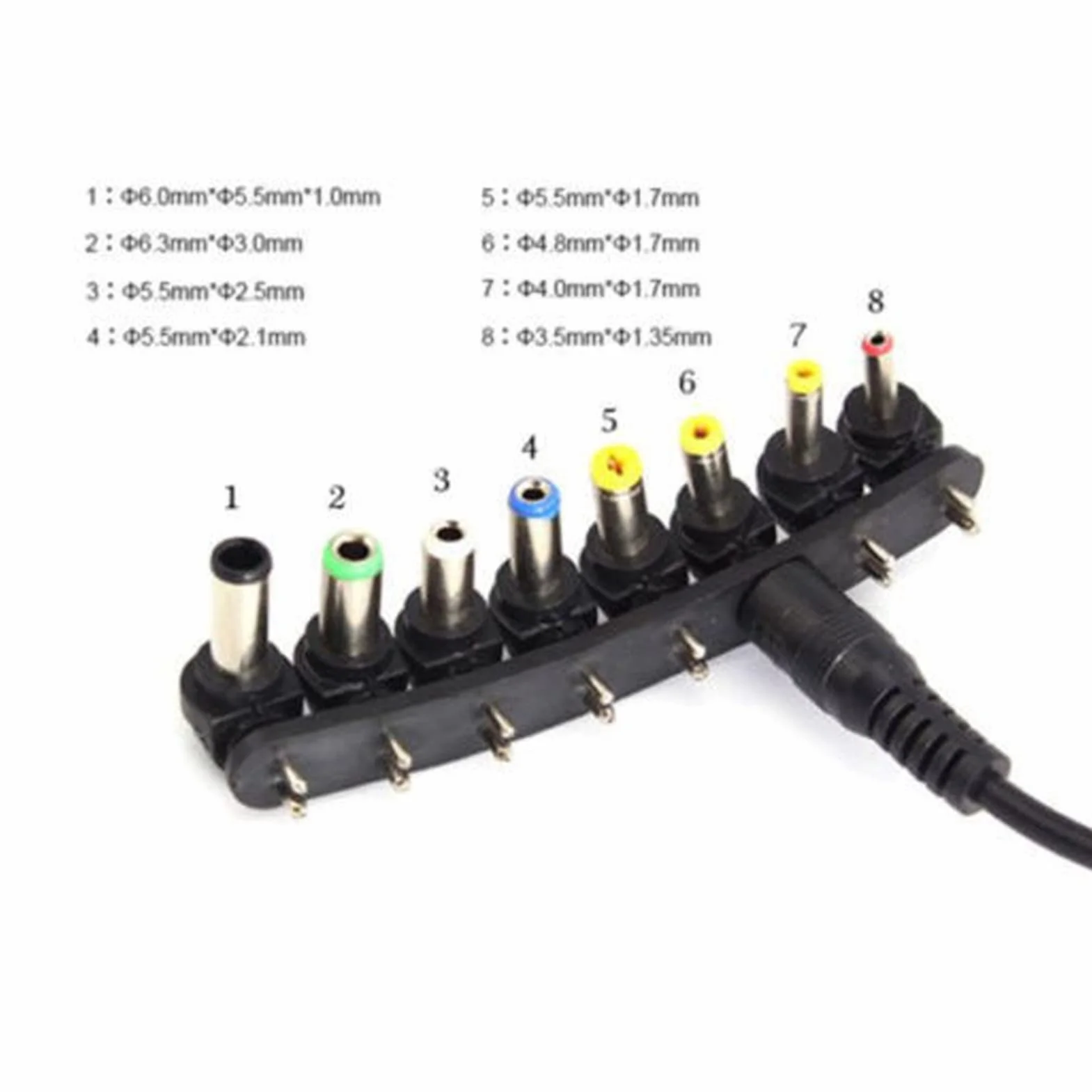 Samochodowy adapter ładowarki do laptopa, 80 W DC ładowarka samochodowa 15 V 16 V 18 V 19 V 20 V 22 V 24 V DC zasilacz do laptopa notebooka