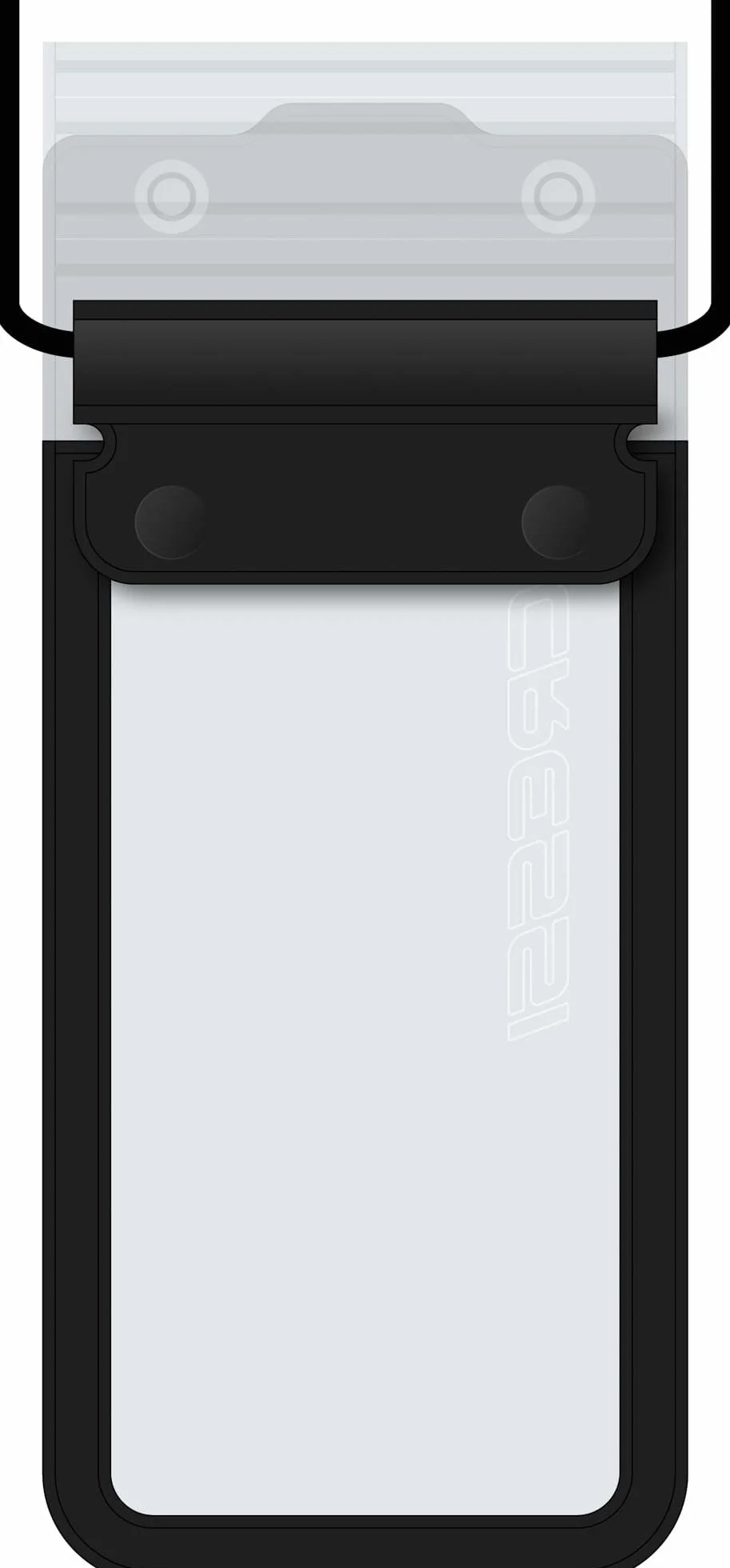 Cressi Jimmy etui na telefon czarne - miękkie wodoodporne etui na telefon komórkowy, czarne, 18 cm, dorosły unisex