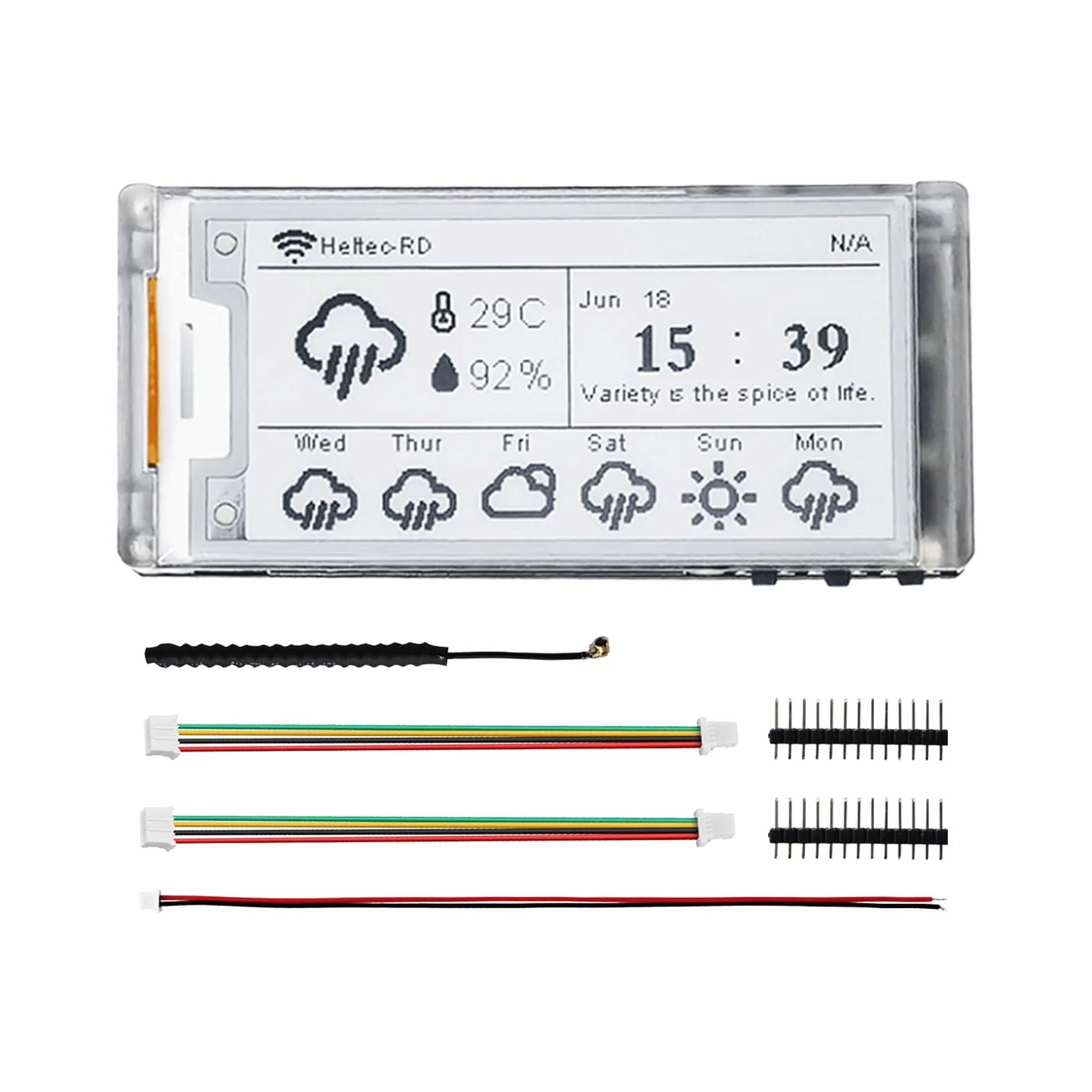 Meshtastic 5.4 cm czarny biały e-ink inteligentny wyświetlacz SX1262 LoRa Chip ESP32-S3R8 zestaw rozwojowy IoT 902-928 MHz z BLE WiFi kompatybilny z Arduino