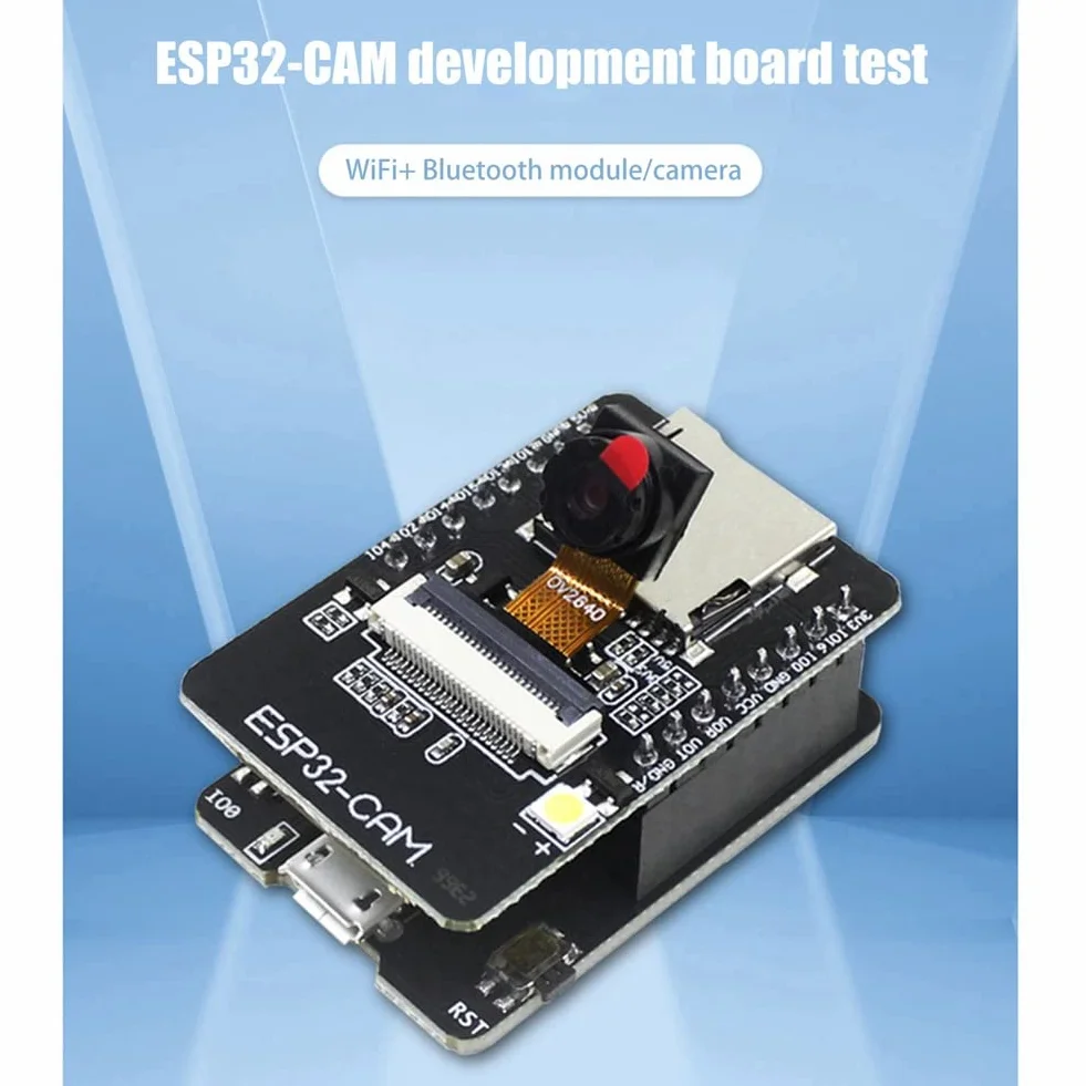 Płyta rozwojowa -CAM + moduł kamery OV2640 zestaw 520 KB + 4 MB PSRAM 32 Mbit WiFi + moduł Bluetooth Ultra Low Powers 5V IoT