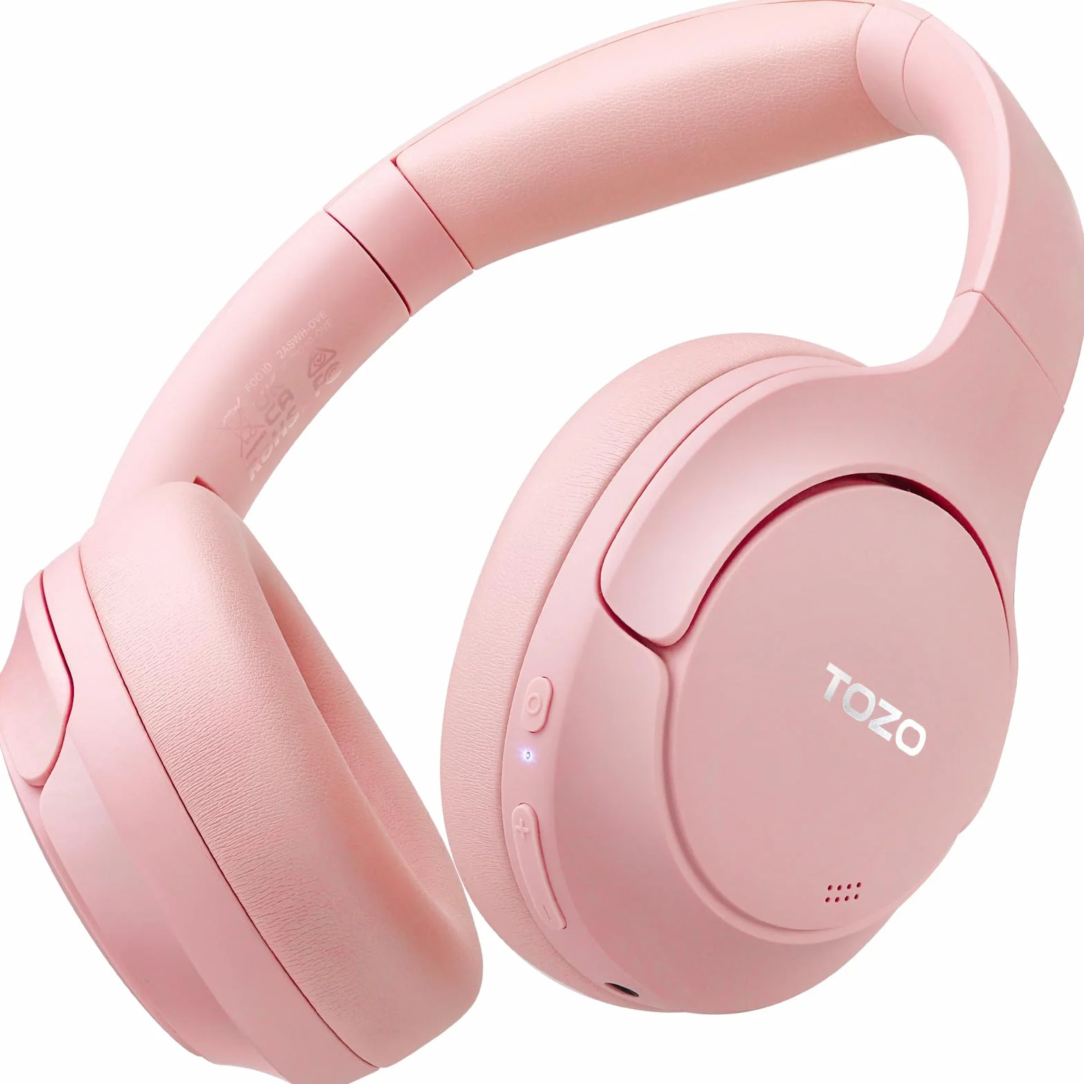 TOZO HT2 Hybrydowe słuchawki bezprzewodowe z aktywną redukcją szumów, 60 godz. odtwarzania, bezstratny dźwięk, nauszne, Bluetooth, Hi-Res, głęboki bas, składane, lekkie zestaw, do treningu