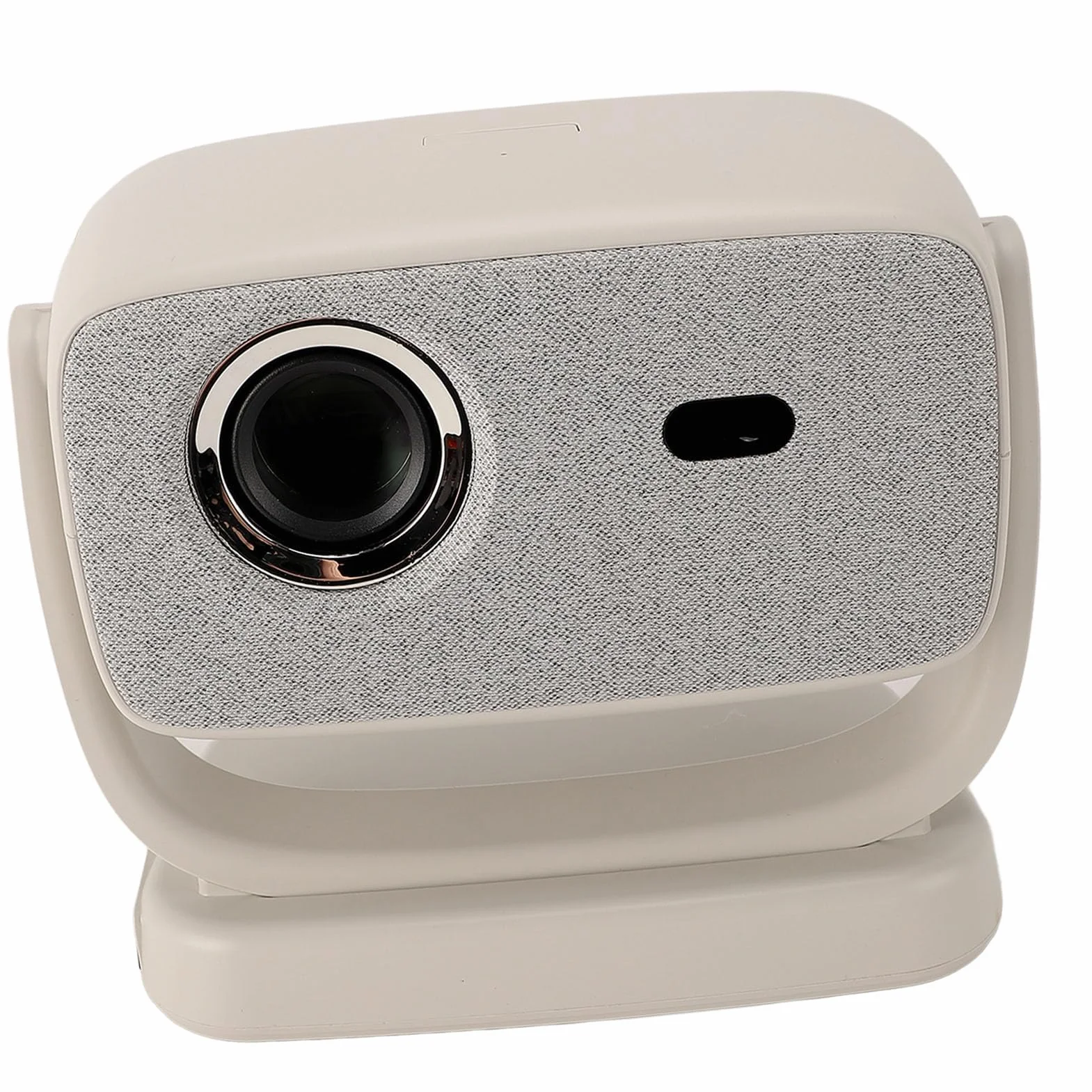 Projektor 4K z podstawą obrotową o 180°, Wi-Fi 6, Automatyczna Korekcja dla TV Stick, Smartfona, Projektora Filmowego na świeżym Powietrzu (wtyczka UE)