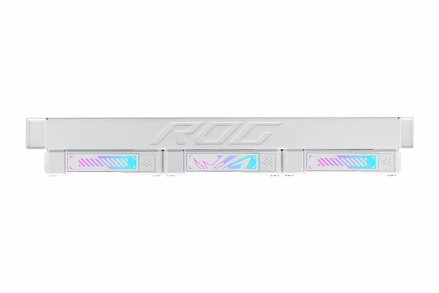ASUS ROG RYUO IV 360 ARGB White - Chłodnica cieczy do procesora All-in-One z zakrzywionym ekranem 6,67" AMOLED do filmów 3D, wstępnie zamontowane wentylatory ARGB, pompa Asetek Emma Gen8 V2, pasta