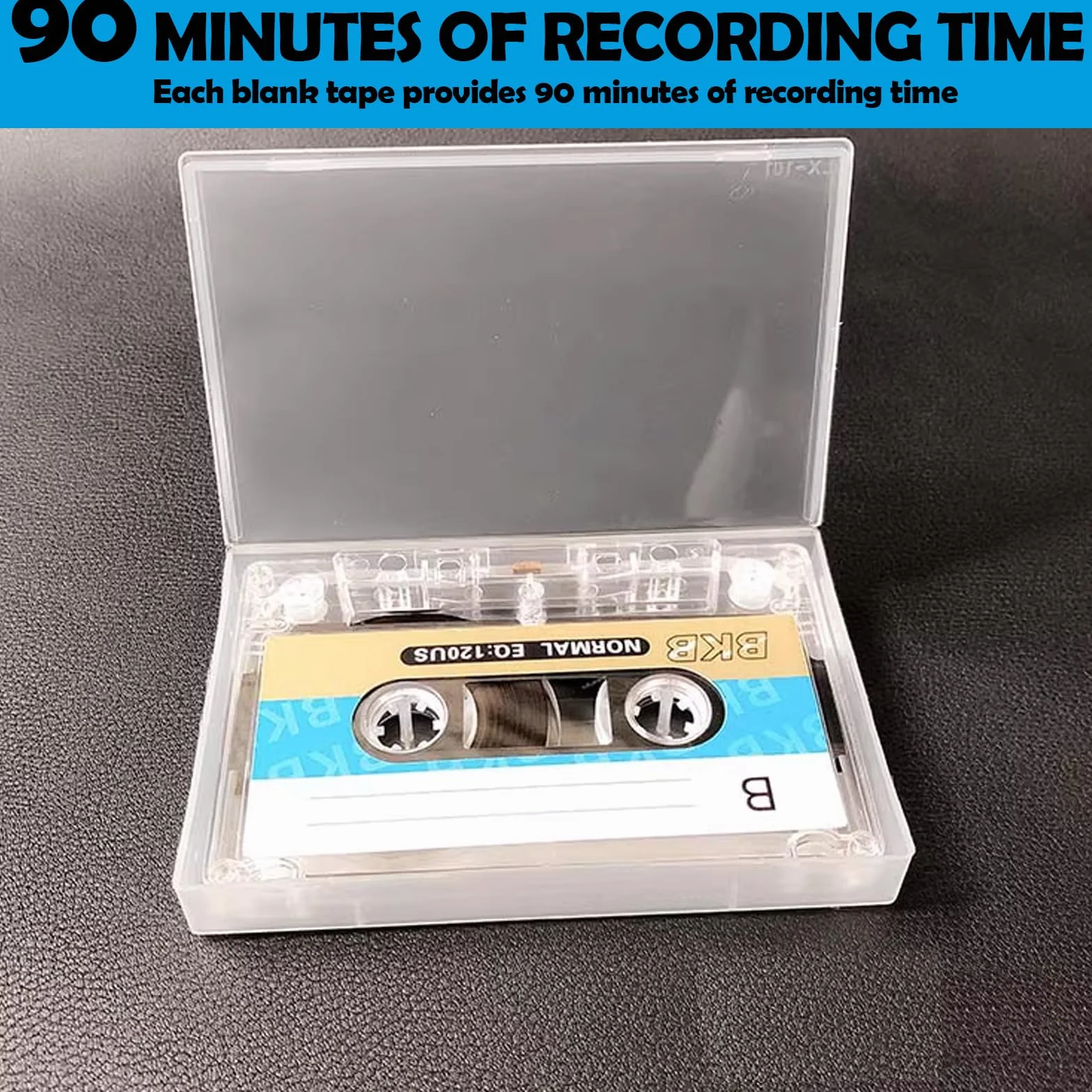 10 sztuk pustych kaset audio, o niskim poziomie szumów, puste kasety 90 min, kasety audio do wykładów, seminariów i codziennych nagrań