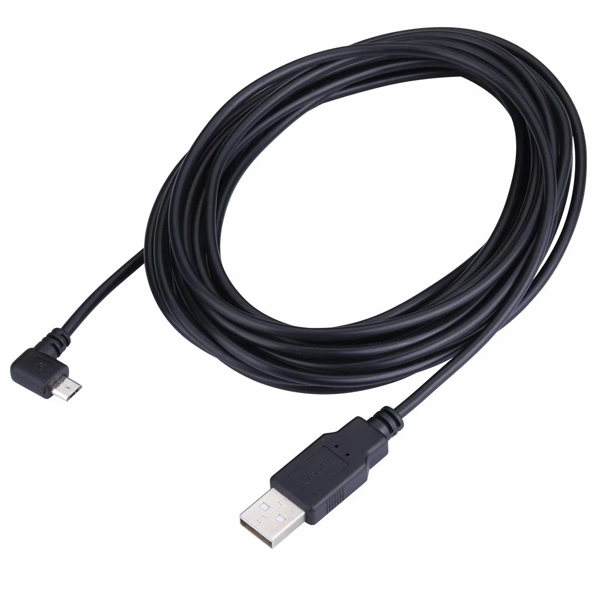 Kabel do ładowania Micro USB 5M 90 stopni zakrzywiony do kamery samochodowej GPS