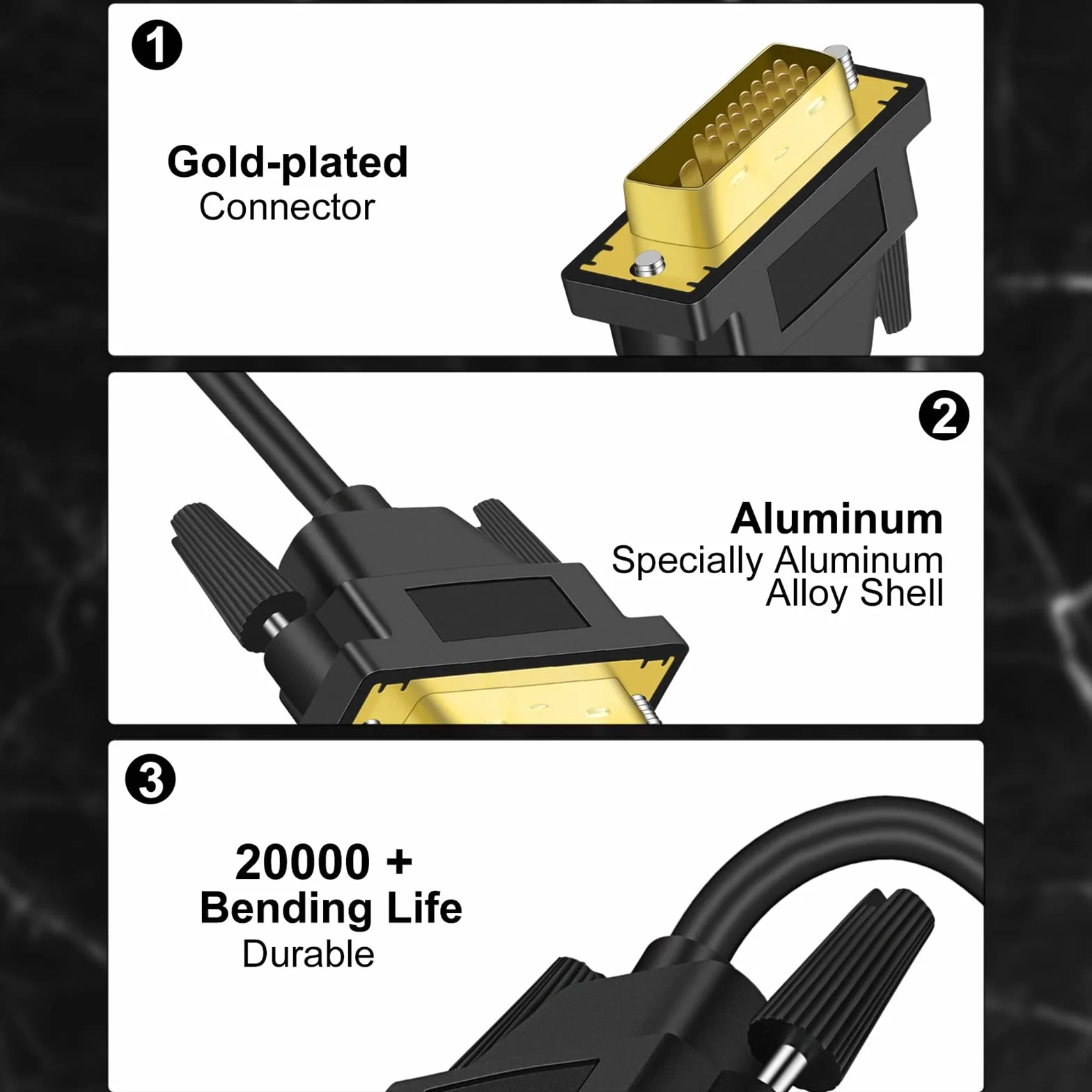 Twozoh 4K Kabel Przejściowy HDMI na DVI 1,5M, DVI-D 24+1 Męski na HDMI Męski, Obsługuje 1080P Full HD dla Xbox, PS4