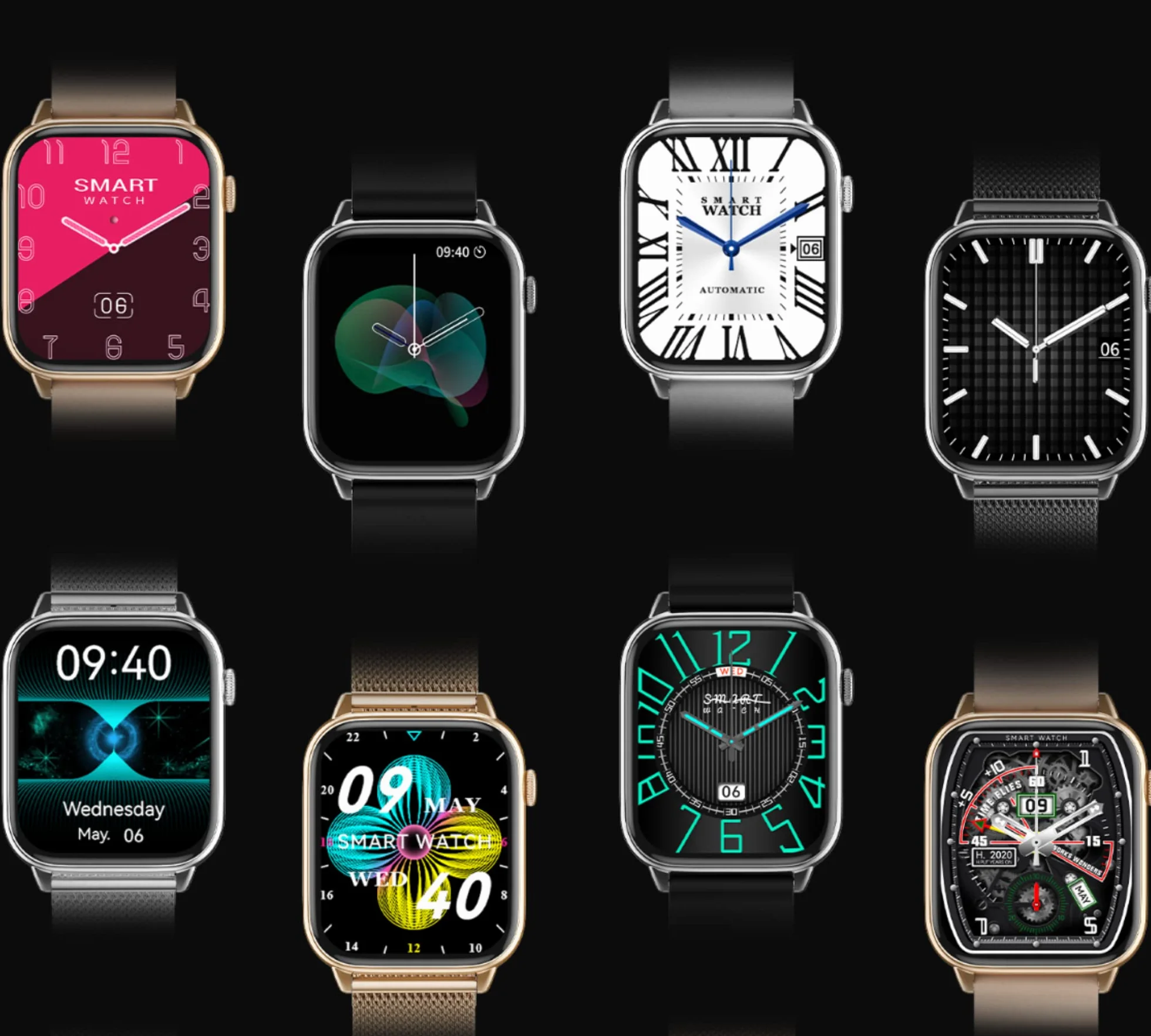 XWATCH Pro Elite S4, smartwatch, rozmowy, SMS, asystent głosowy, sport i zdrowie, mężczyzna, kobieta, dziecko, autonomia 7 dni... (różowa sportowa bransoletka)