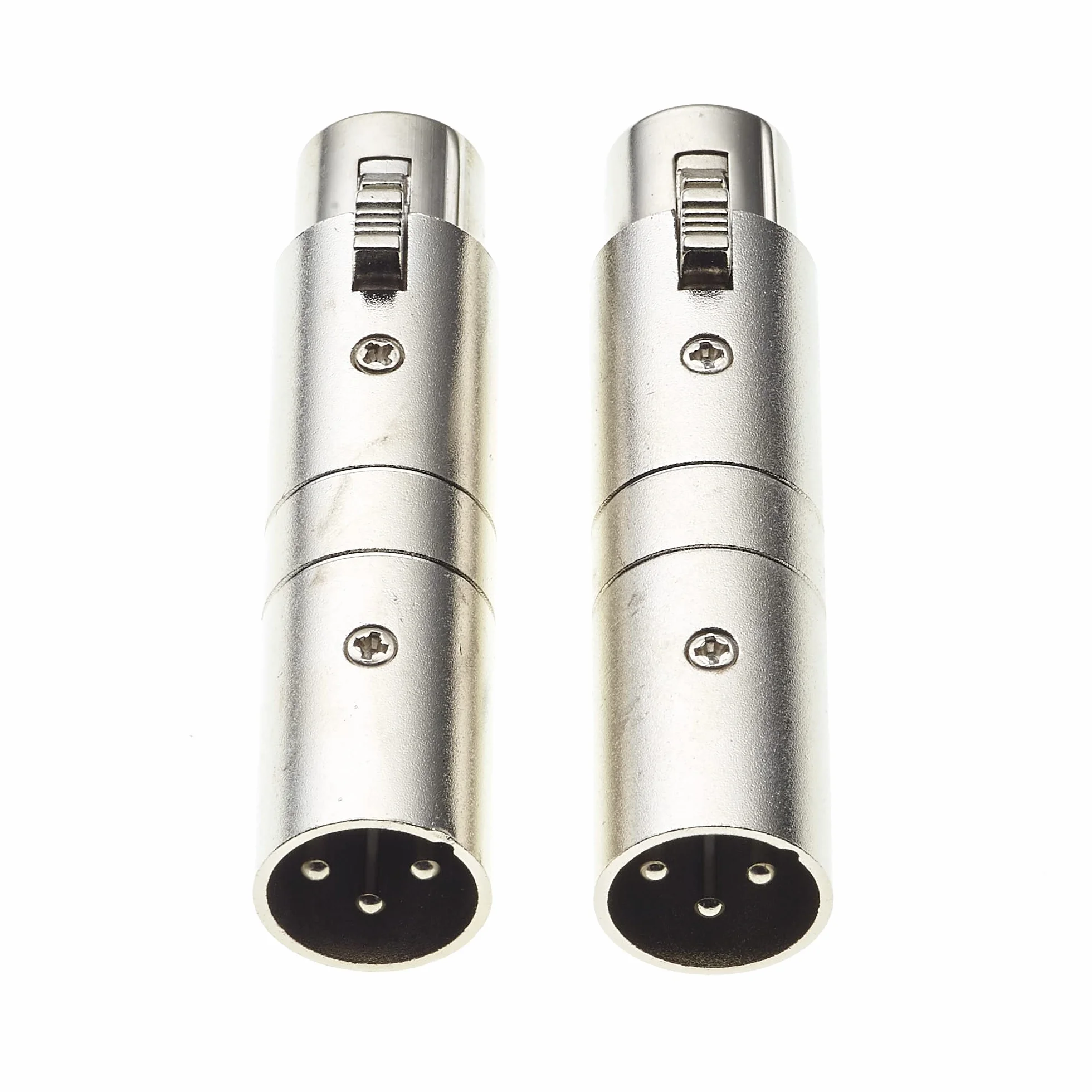 XLR Coupler Male To Female | Phase Reverse Adapter For Instrument Cables And Mic Extender | 2 Sztuki
