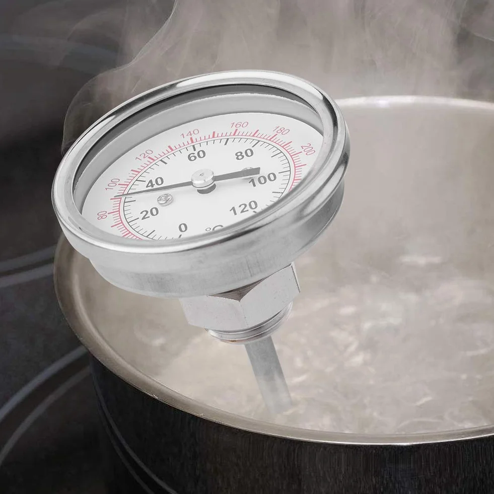 Termometr bimetaliczny, 62 mm 120 â„ƒ wysokotemperaturowy termometr z podwójnÄ… skalÄ… do piekarników, piekarników, grilli, grilla, cyfrowy termometr do miÄ™sa z natychmiastowym odczytem