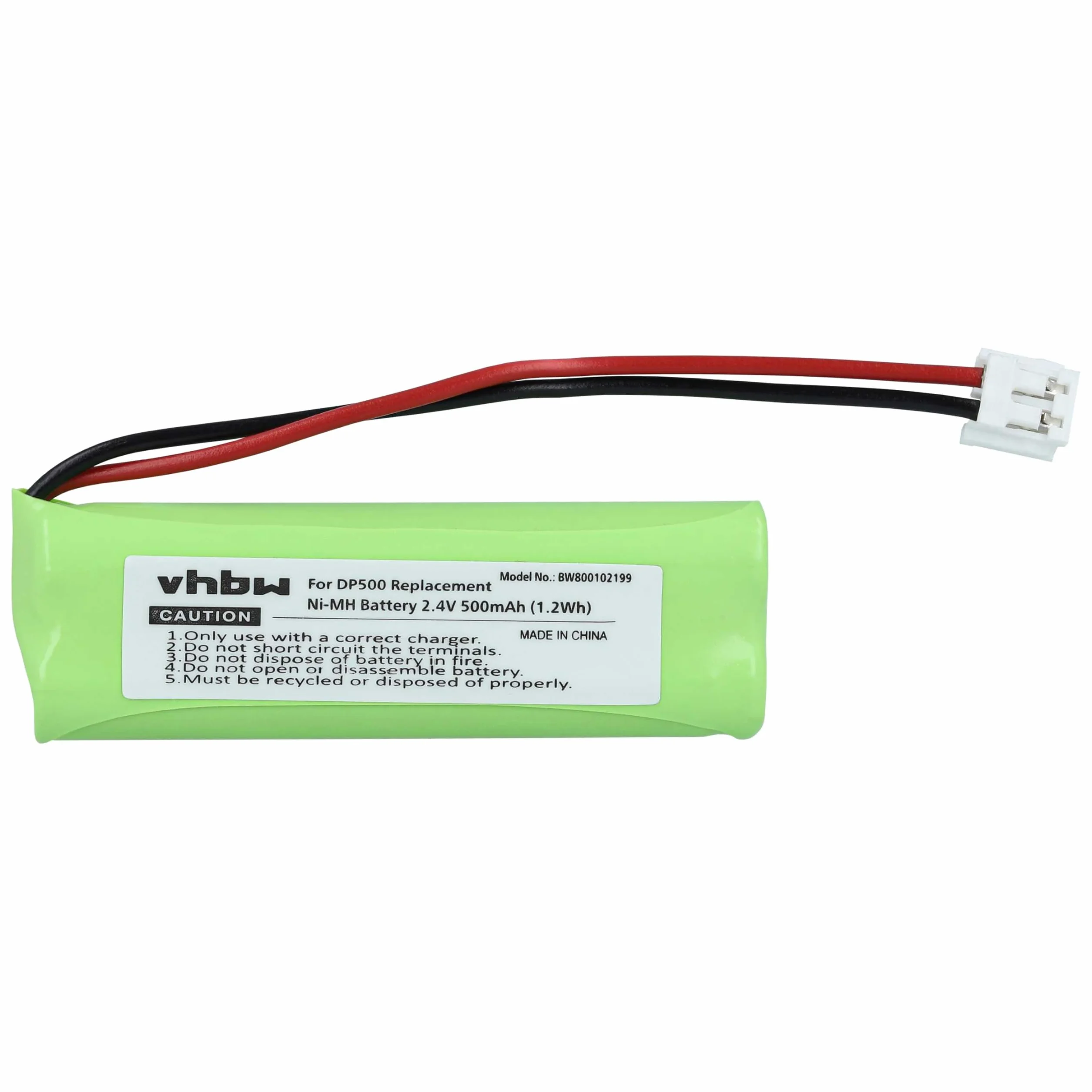 vhbw 10 x bateria zamienna do GPHC05RN01, GP1010, VTHC04RN00, VT50AAAALH2BMJZ do bezprzewodowego telefonu stacjonarnego (500 mAh, 2,4 V, NiMH)