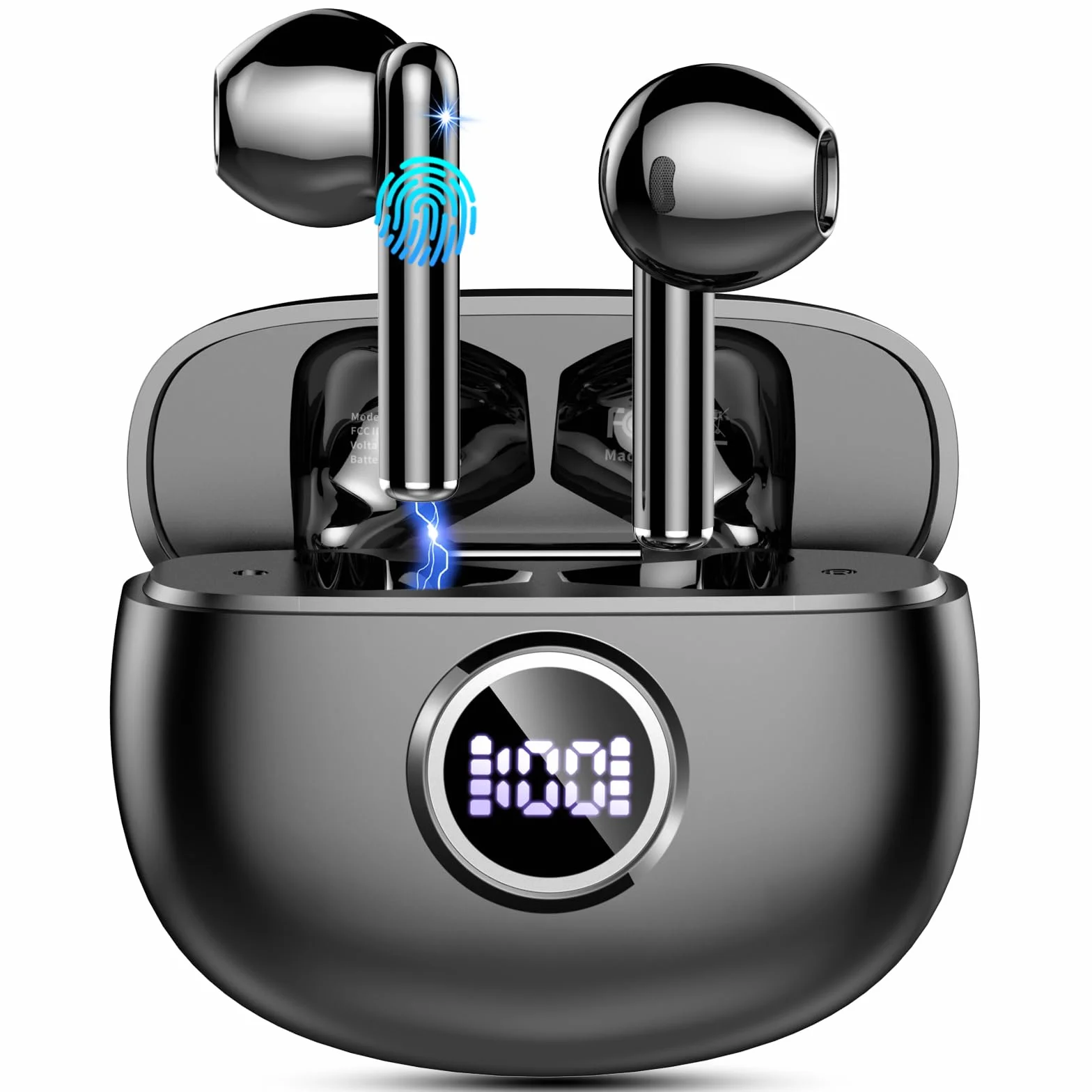 Zestaw słuchawkowy Bluetooth, słuchawki Bluetooth HiFi Stereo, bezprzewodowe słuchawki douszne z mikrofonem ENC, 2023 bezprzewodowe słuchawki I