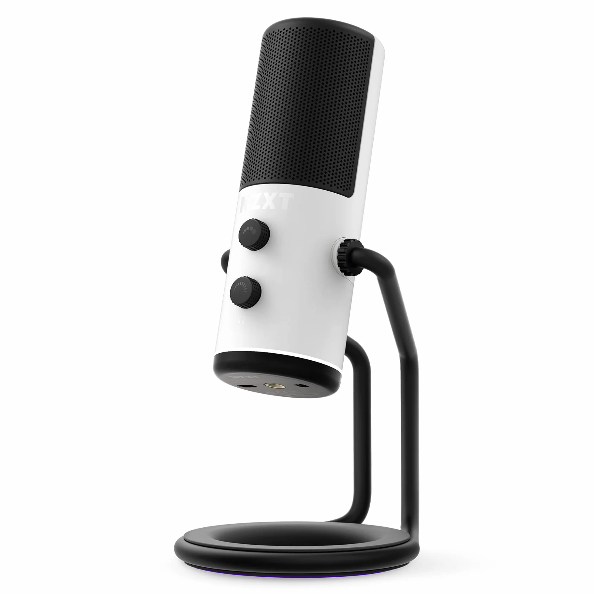 NZXT Capsule - AP-WUMIC-W1 - mikrofon strumieniowy USB audio - jednokierunkowy kardioidowy wzór - przetwornik głosu o wysokiej rozdzielczości - Biały