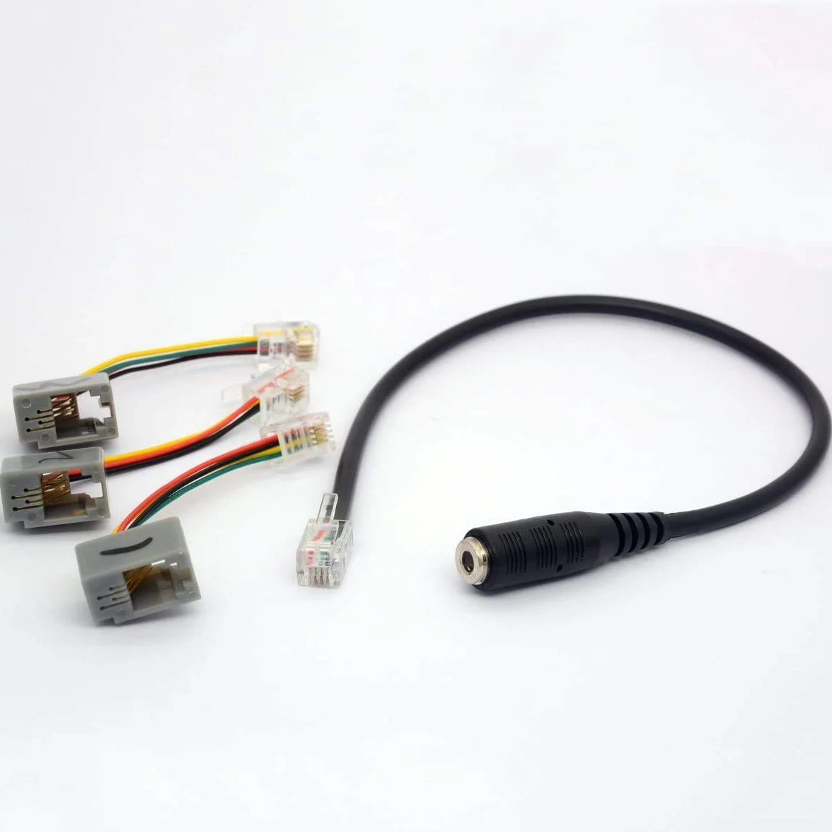 4P4C RJ9/RJ10 do 3,5 mm żeński zestaw słuchawkowy kabel stereo konwerter kabel telefoniczny do iPhone Cisco IP telefony iPhone 7931G 7940 7941 7942 Plantronics MX10 Vista modułowe 30 cm