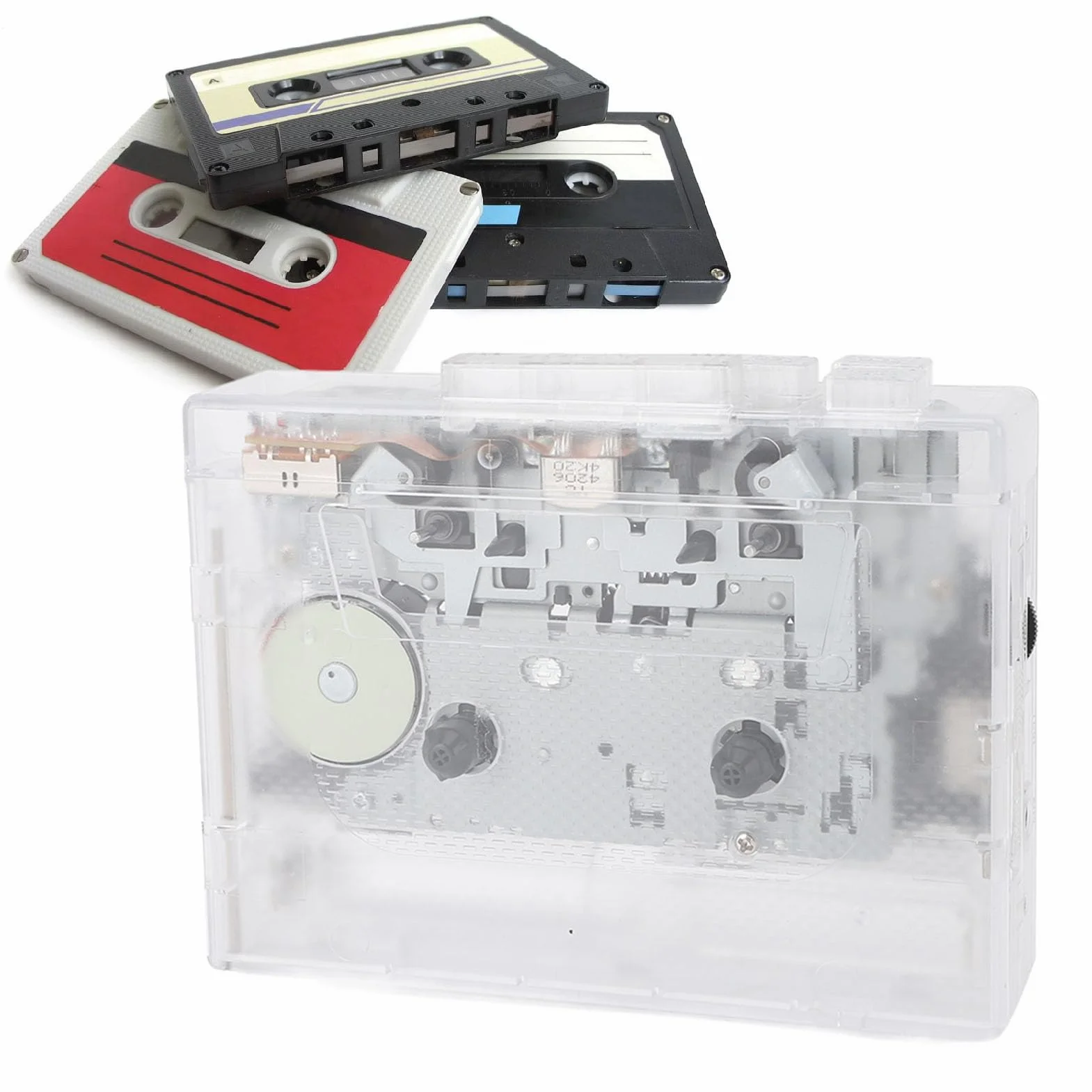 Przenośny Odtwarzacz Kasetowy, Konwerter MP3 Bluetooth, Odtwarzacz Taśm Vintage z funkcją Automatycznego Cofania, Radiem FM i Nagrywaniem Przez USB, Idealny dla Entuzjastów Muzyki