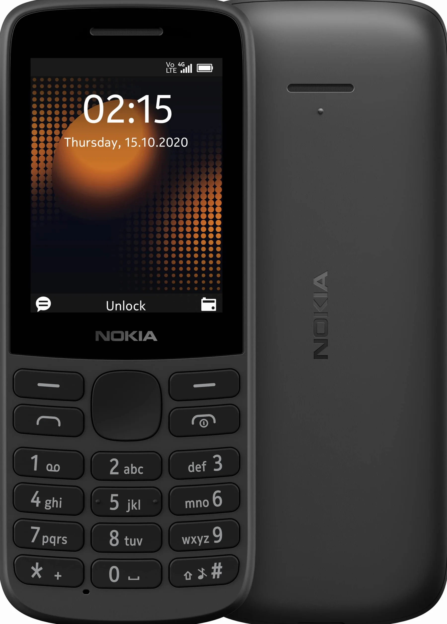 Nokia 215 odblokowany telefon komórkowy (ekran: 2,4 cala - 1 GB - Dual SIM - Android) Czarny