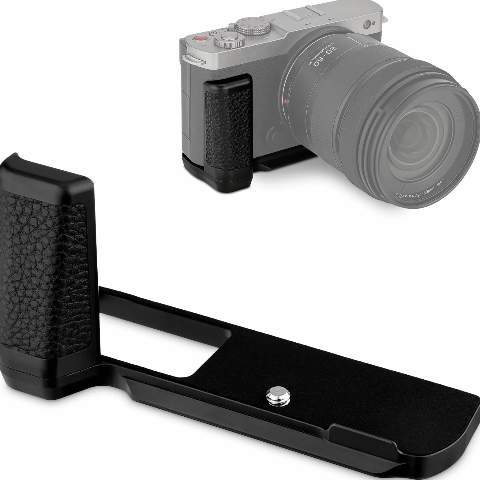 Haoge Uchwyt do Panasonic LUMIX S9 korpus aparatu S9K uchwyt w kształcie litery L HG-S9-B czarny
