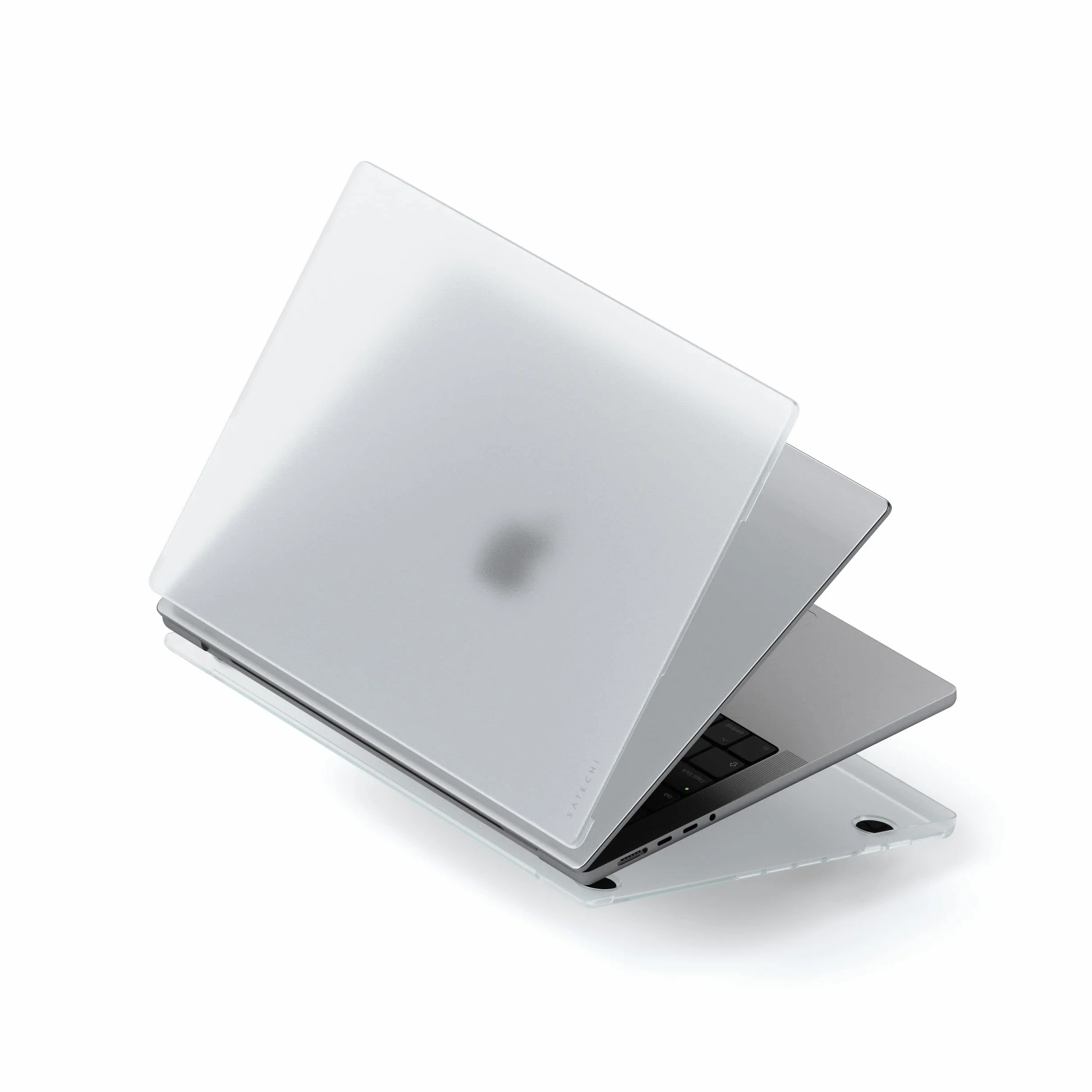 SATECHI Twardy futerał do MacBook Pro 14 cali, ultracienki i lekki, ekologiczny futerał z pełnym dostępem do portów – kompatybilny z MacBook Pro 14" (2025 M5/M4/M3/M2/M1) – przezroczysty