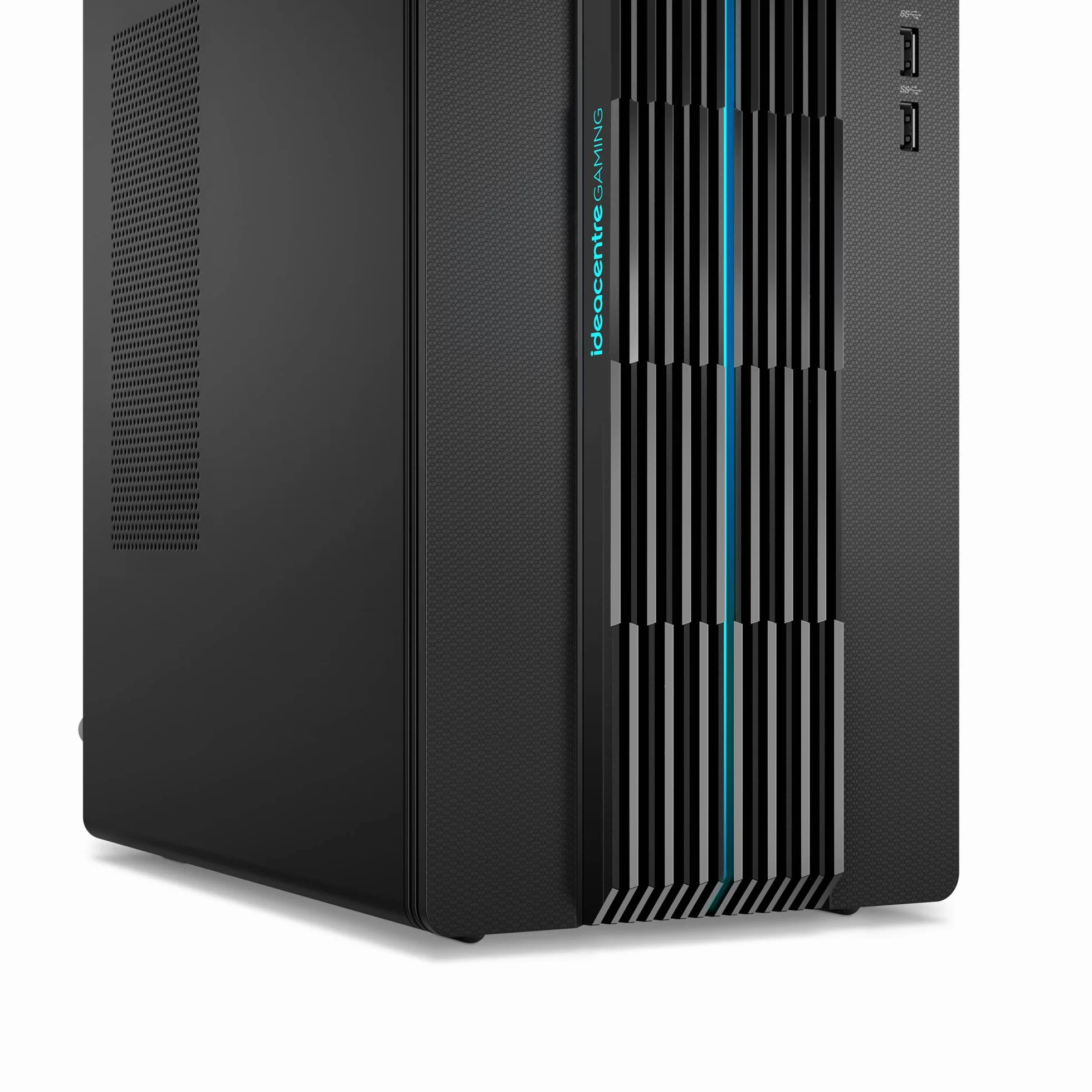Lenovo Ideacentre Gaming 5 17ACN7 - komputer stacjonarny (AMD Ryzen 5 5600G, 8GB RAM, 512GB SSD, NVIDIA GeForce RTX 3050-12GB, Windows 11 Home) AZERTY klawiatura i mysz USB - czarna