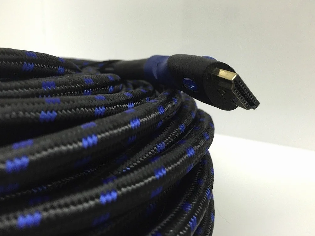 Kabel HDMI 50 ft, Kayo High Speed Kabel HDMI 4K Full HD (50/15M) HDMI1.4 obsługuje 4K, Ultra HD, 3d, 2160p, 1080p, Ethernet, ARC, Blu-Ray, PS3, PS4, XBOX 360,4K Super HD Streaming + darmowy kabel