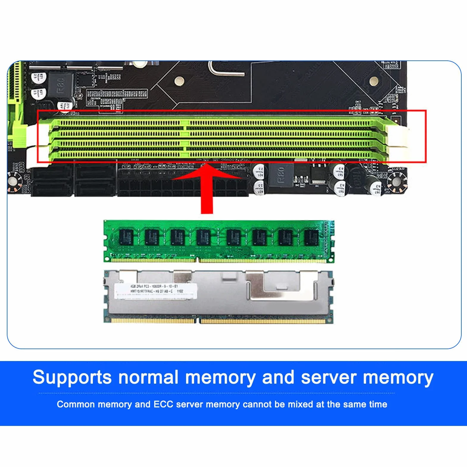 X58 PC Płyta Główna dla 2 DDR3 LGA 1366 Pinów Płyta Główna do Gier Obsługa Pamięci ECC USB2.0 SATA Port PCB Płyta Główna do Komputera Stacjonarnego