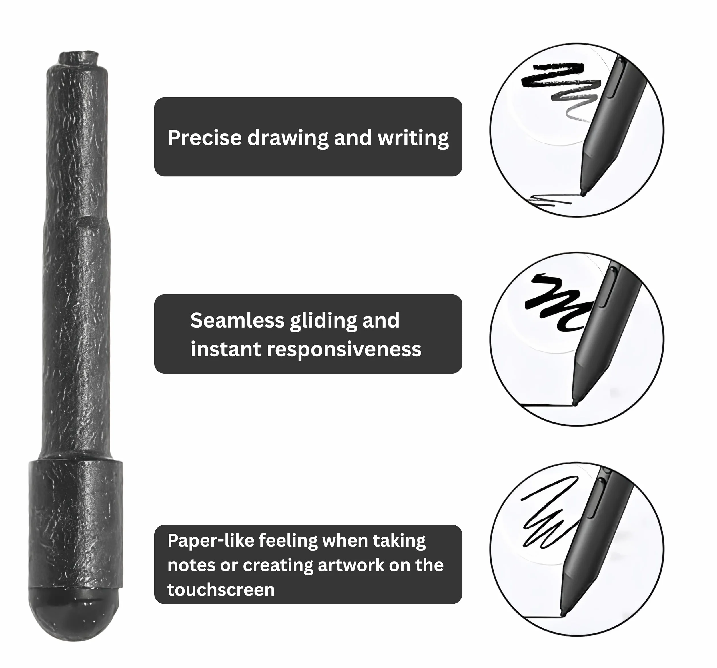 3 Pack | Zamienne końcówki do rysika kompatybilne z Dell PN579X PN556W, Google Pixelbook Stylus, Lenovo ThinkPad Active Pen 2 4X80P28212 4XH0R14769