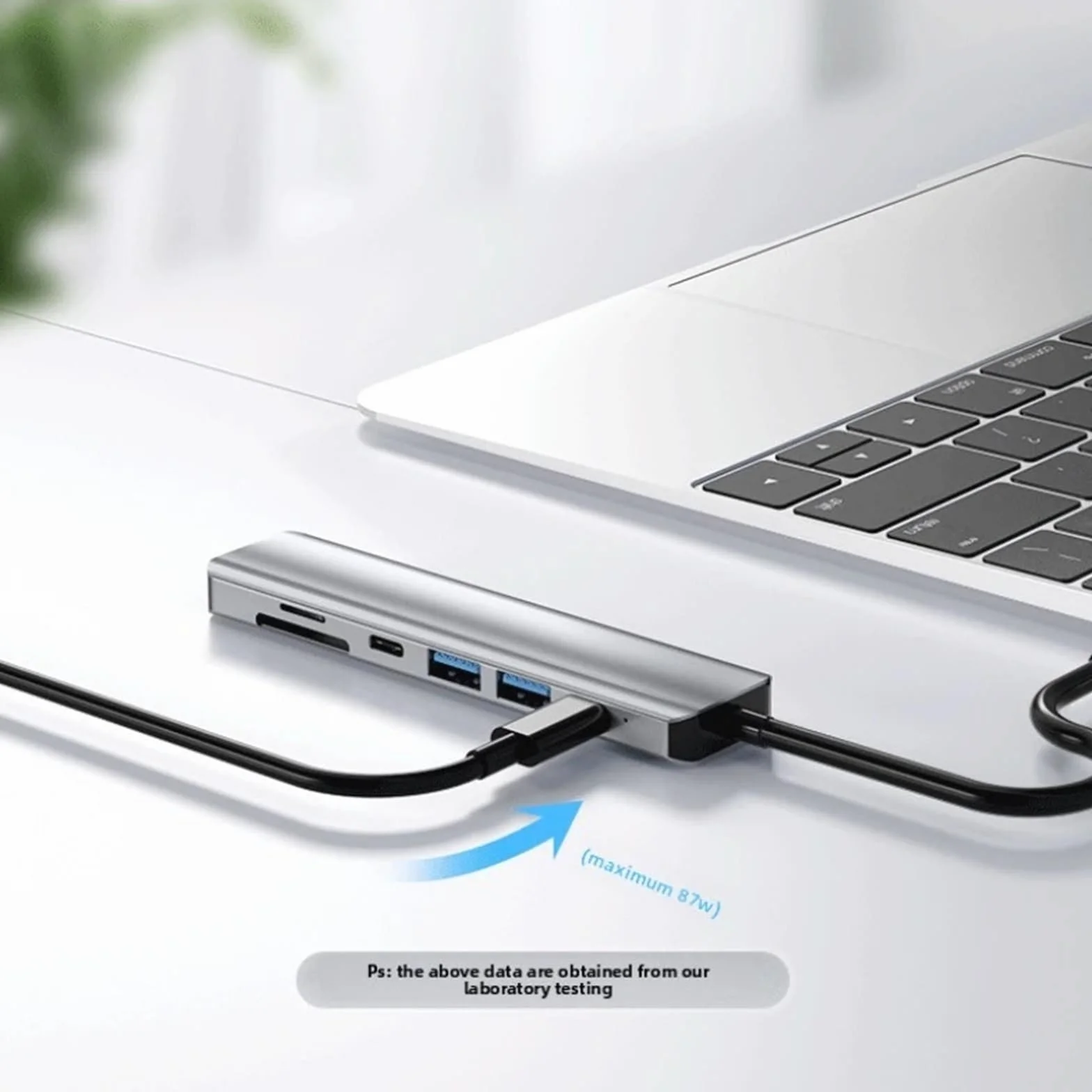 Stacja dokująca USB C HUB typu C do HDMI 4K 30Hz z przyciskiem wyłączania ekranu USB 3.0 5 Gb/s HUB 87 W szybkie ładowanie (6 w 1)