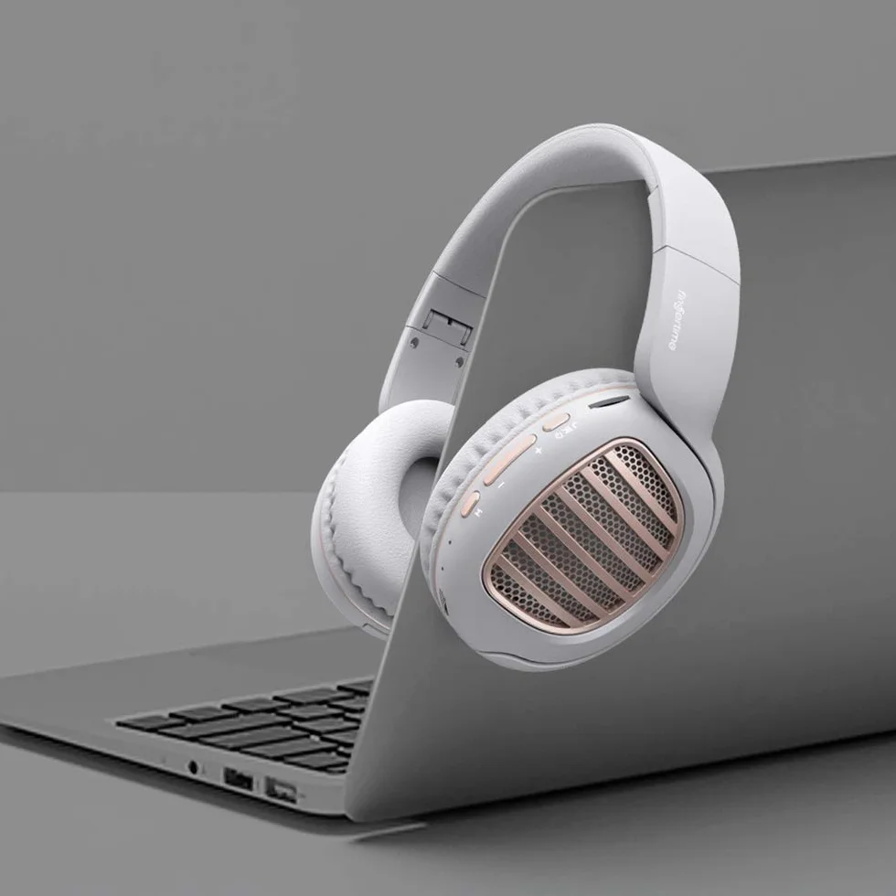 Słuchawki bezprzewodowe ADITAM, System Bluetooth 5.0 Wbudowana bateria litowa 200 Mah ze słuchawkami do szybkiego ładowania z redukcją szumów w uchu, różowy Double the comfort