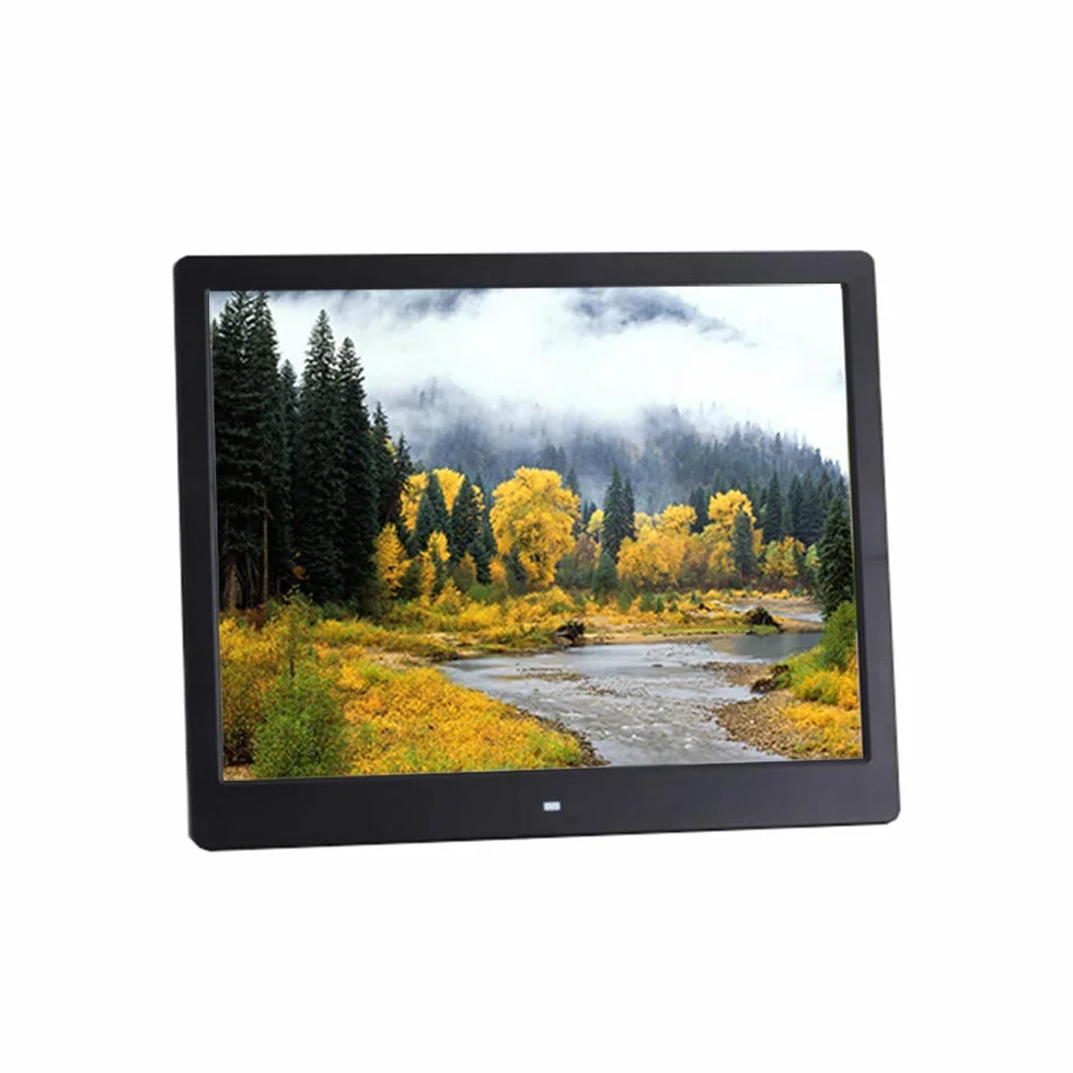 Ramka na zdjęcia 47 cm, elektroniczny album fotograficzny o wysokiej rozdzielczości, odtwarzacz reklamowy o wysokiej rozdzielczości, odtwarzacz wideo (kolor czarny)