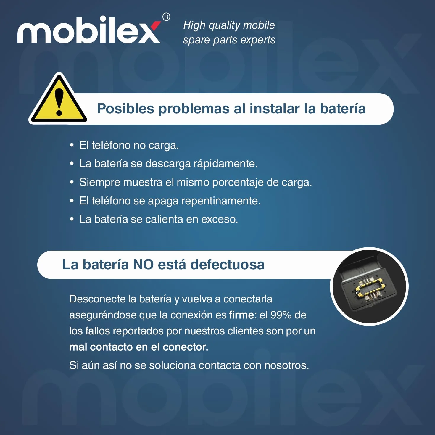 MOBILEX® Bateria do iPhone XS | 2685mAh - OEM | Wewnętrzna część zamienna z klejem | Chip TI | Oryginalna pojemność
