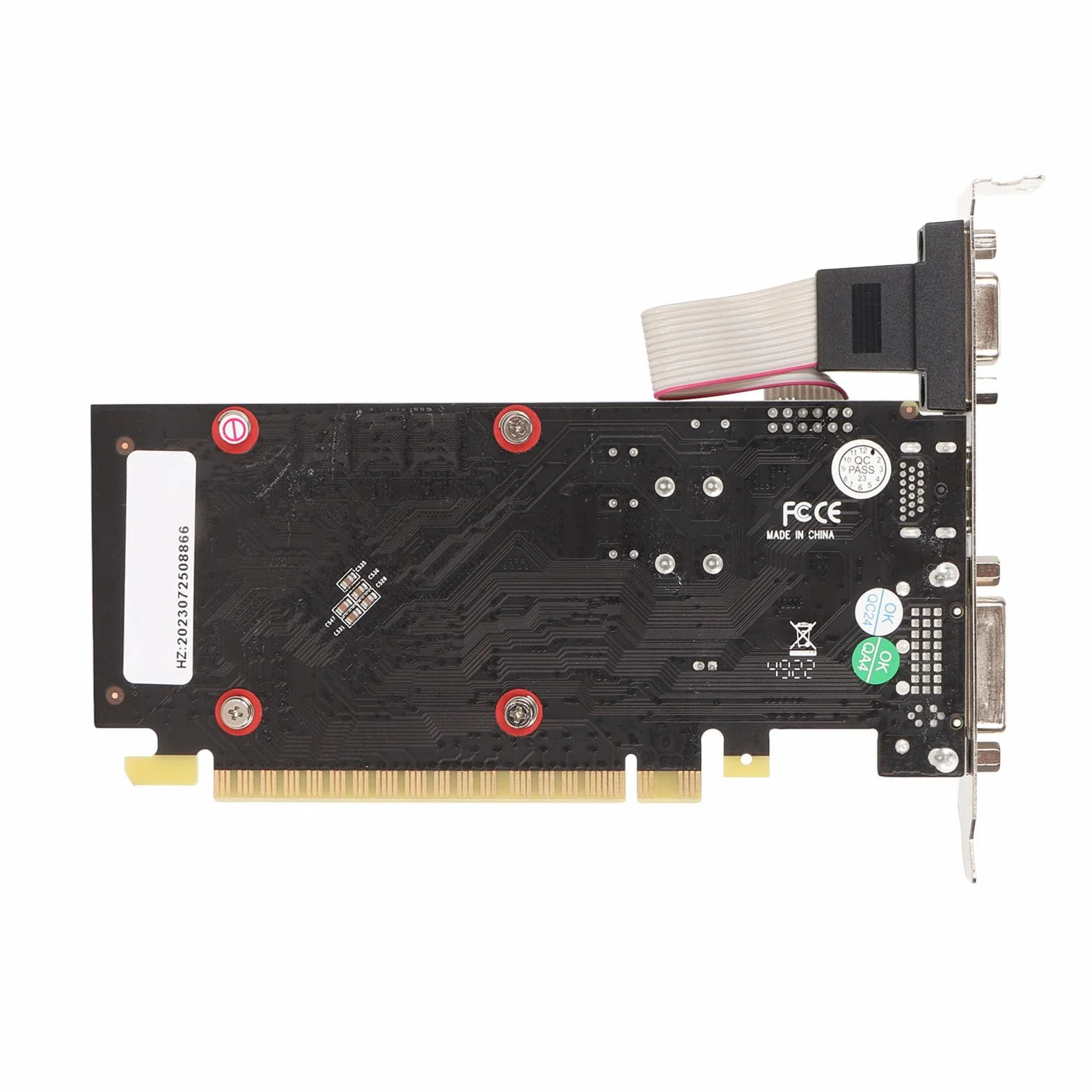 Karta Graficzna GT 730 2 GB DDR3 64-bitowa, Karta Graficzna do Gier PCIe do Komputerów Stacjonarnych, Karta Graficzna PCI Express 2.0 X16 z Interfejsami Multimedialnymi DVI