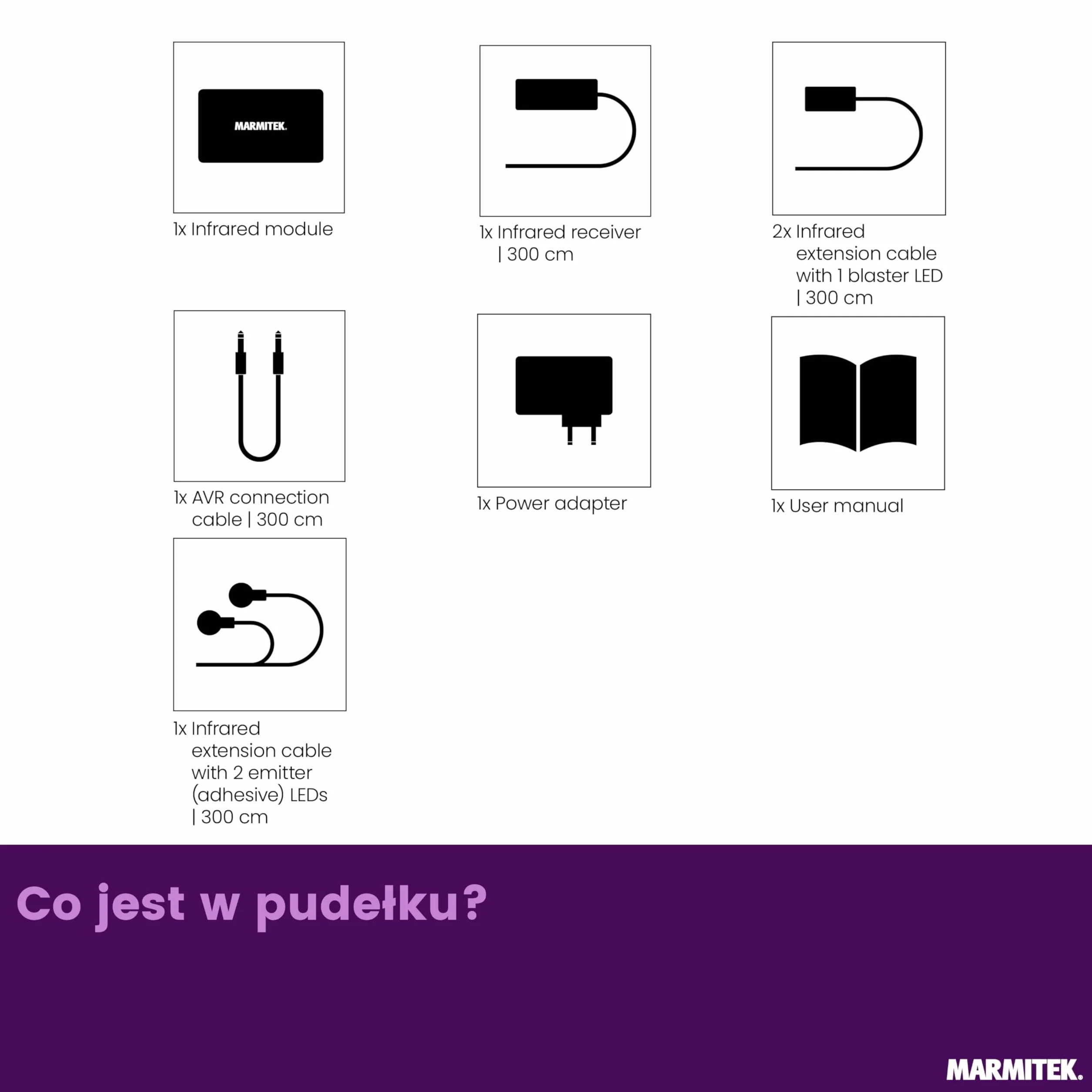 Przedłużacz podczerwieni 300 m Marmitek IR Control 10 XTRA - repeater IR przez kabel sieciowy UTP CAT5 CAT6 - profesjonalne rozwiązanie prosumer do instalacji AV