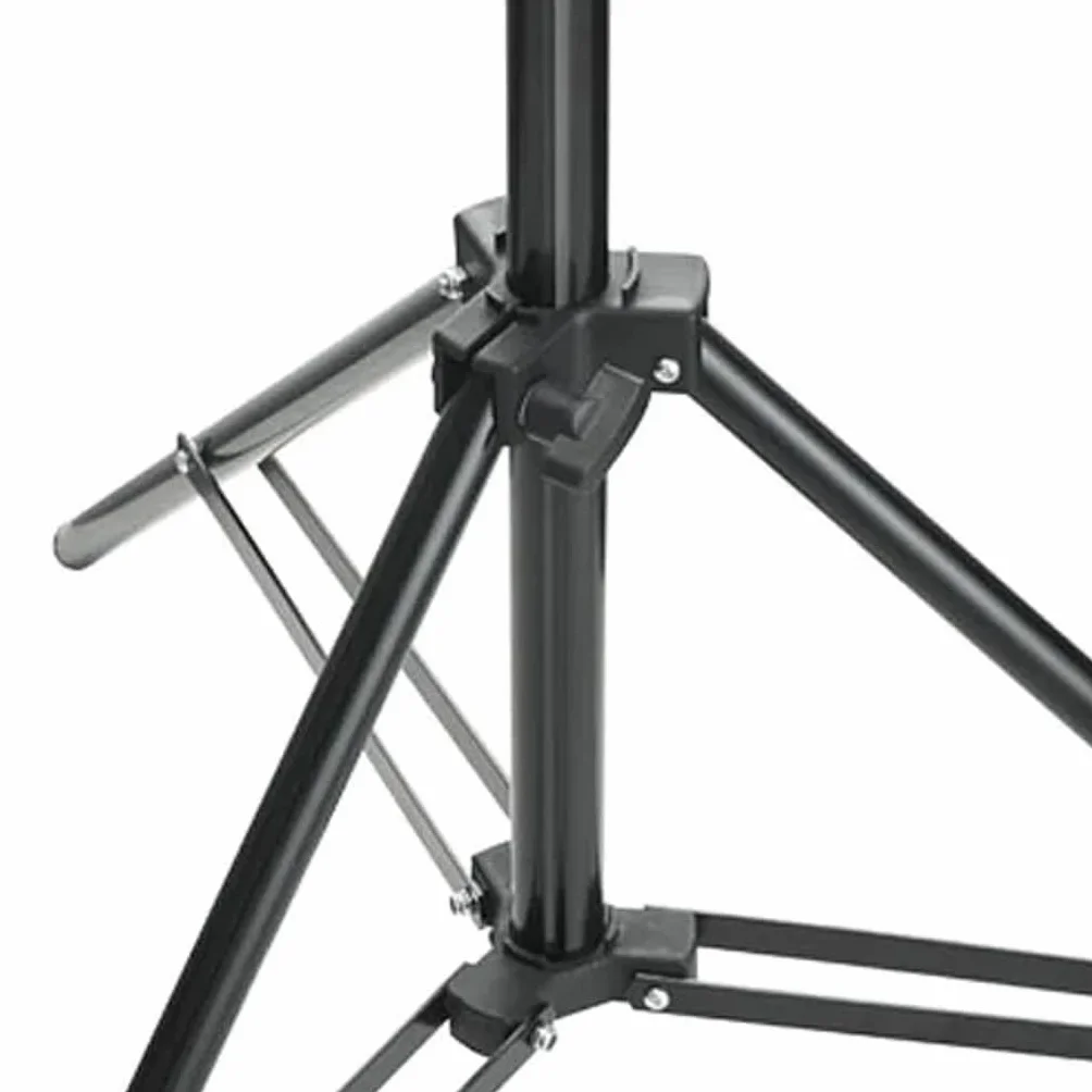 Zestaw do studia fotograficznego z tłem 500 x 300 cm, lampy dzienne 5500 K, statyw z regulacją wysokości do 230 cm, dwa abażury, aluminiowa rama, idealny do portretów, zdjęć produktów i