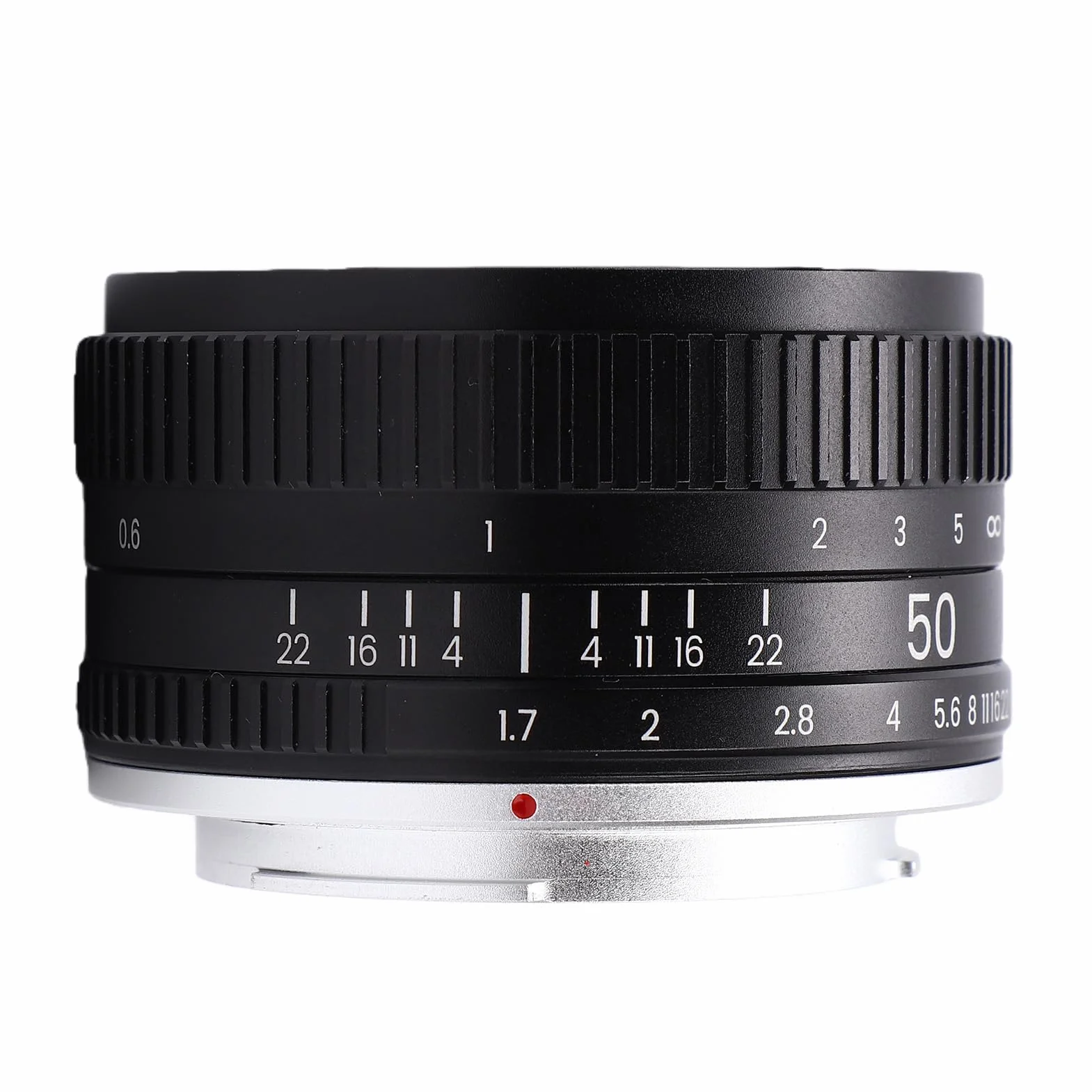 Zunate Obiektyw Aparatu, Pełnoklatkowy Obiektyw Stałoogniskowy 50 Mm F1,7 z dużą przysłoną do Fotografii Portretowej, Wymiana Obiektywów Aparatu z Ręcznym Ustawianiem Ostrości dla K1 K1