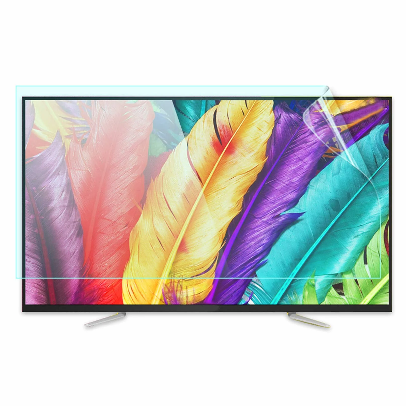 WLWLEO Folia ochronna na ekran TV matowa 46-50 cali wyświetlacze filtr przeciwodblaskowy ultraprzezroczysta folia ochronna pasuje do SHARP/SONY/SAMSUNG G/Hisense/LG itp., 48" 1056 × 596 mm