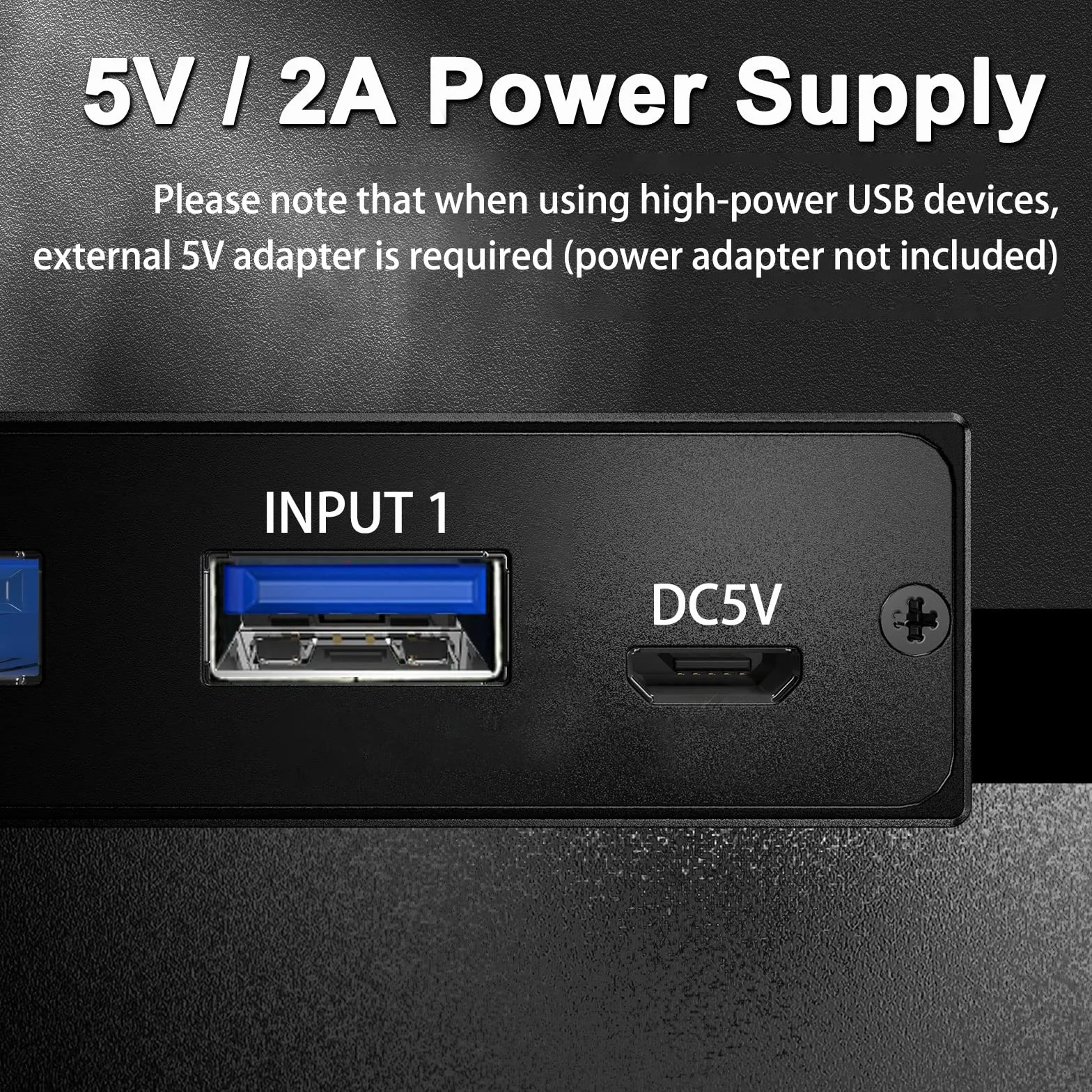 Selektor Przełącznika USB 3.0 4 Porty, MLEEDA Przełącznik KVM 4 Komputery Udostępniające 4 Urządzenia USB, do Skanera Drukarki Klawiatury i Myszy, Przewodowym Przyciskiem Zdalnego i 4 Kablami USB 3.0