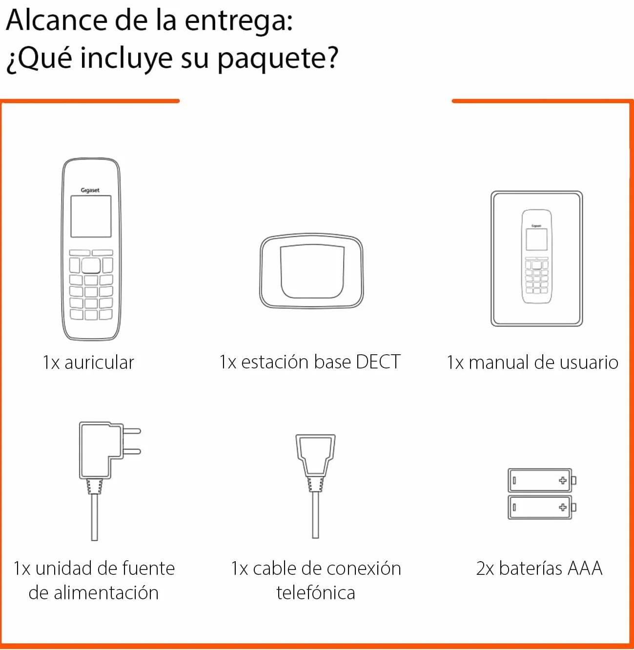 Telefon bezprzewodowy Dect Gigaset E290 Biały