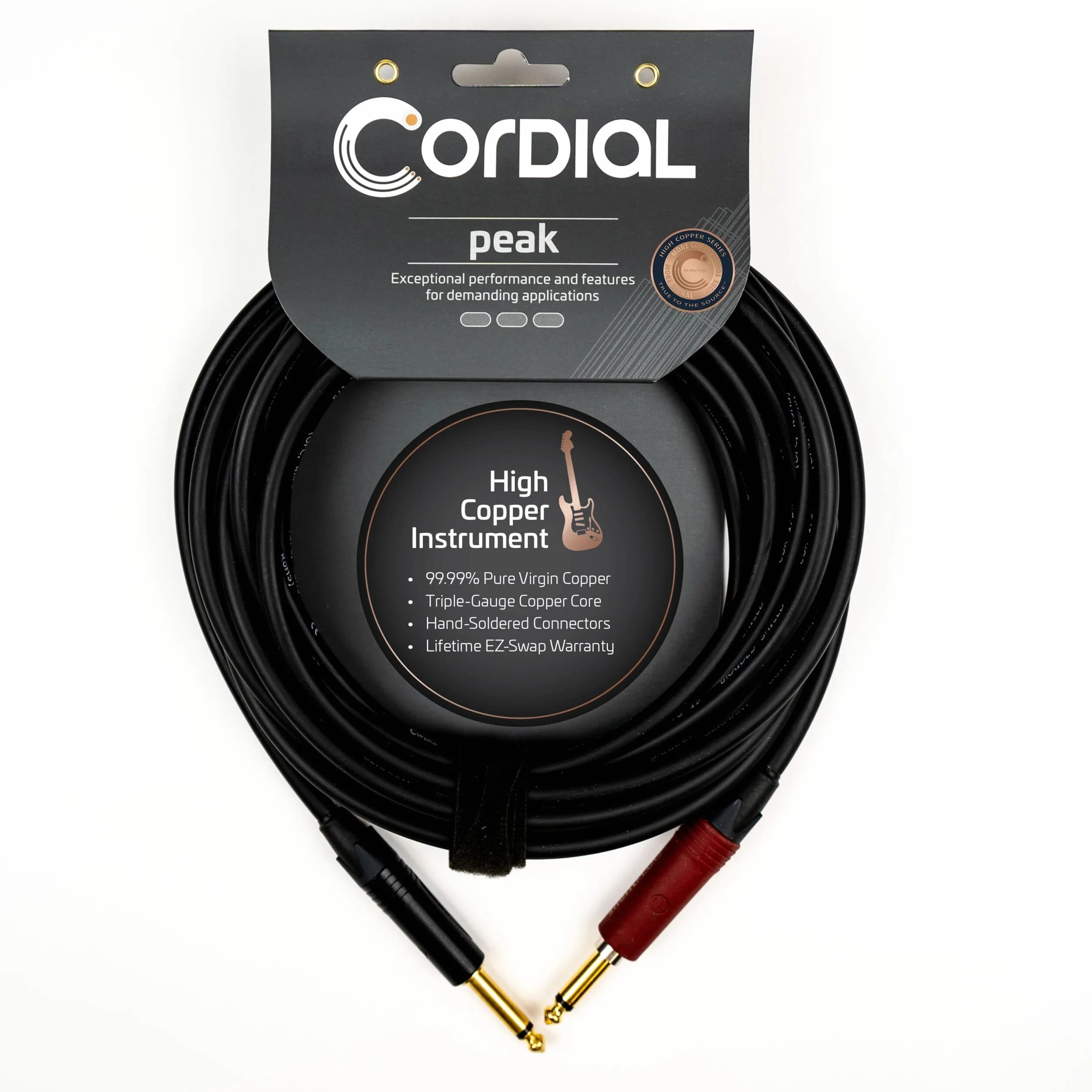 Cordial CSI 6 PP-SILENT 6m 6.35mm 6.35mm Czarny kabel audio - Kable audio (6.35mm, Męska, 6.35mm, Męska, 6 m, Czarny)