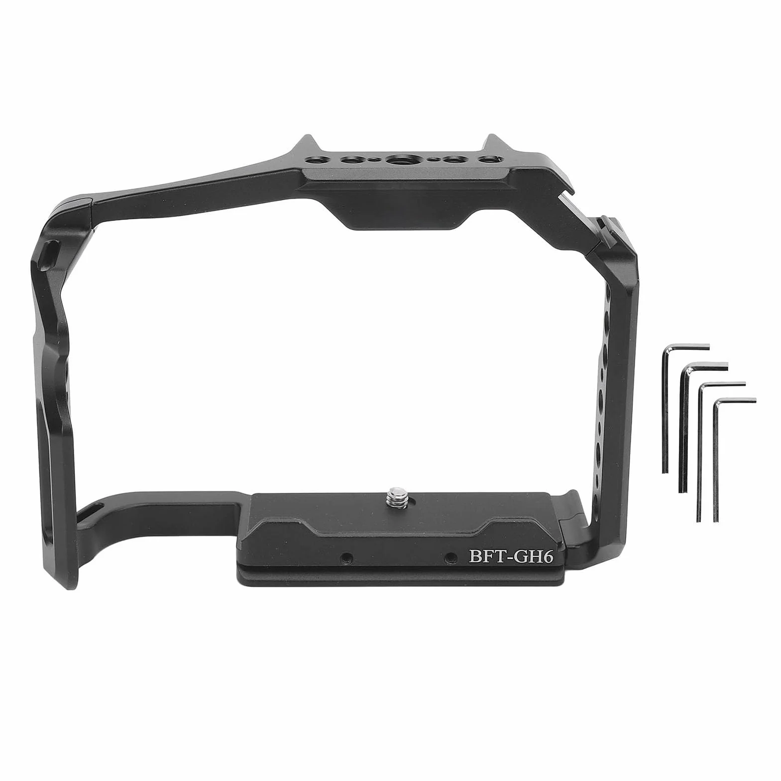 Klatka na Aparat do GH6, Metalowy Wspornik ze Stopu Aluminium z Mocowaniem na Zimno i Elastycznym Montażem do Fotografowania lustrzanką cyfrową