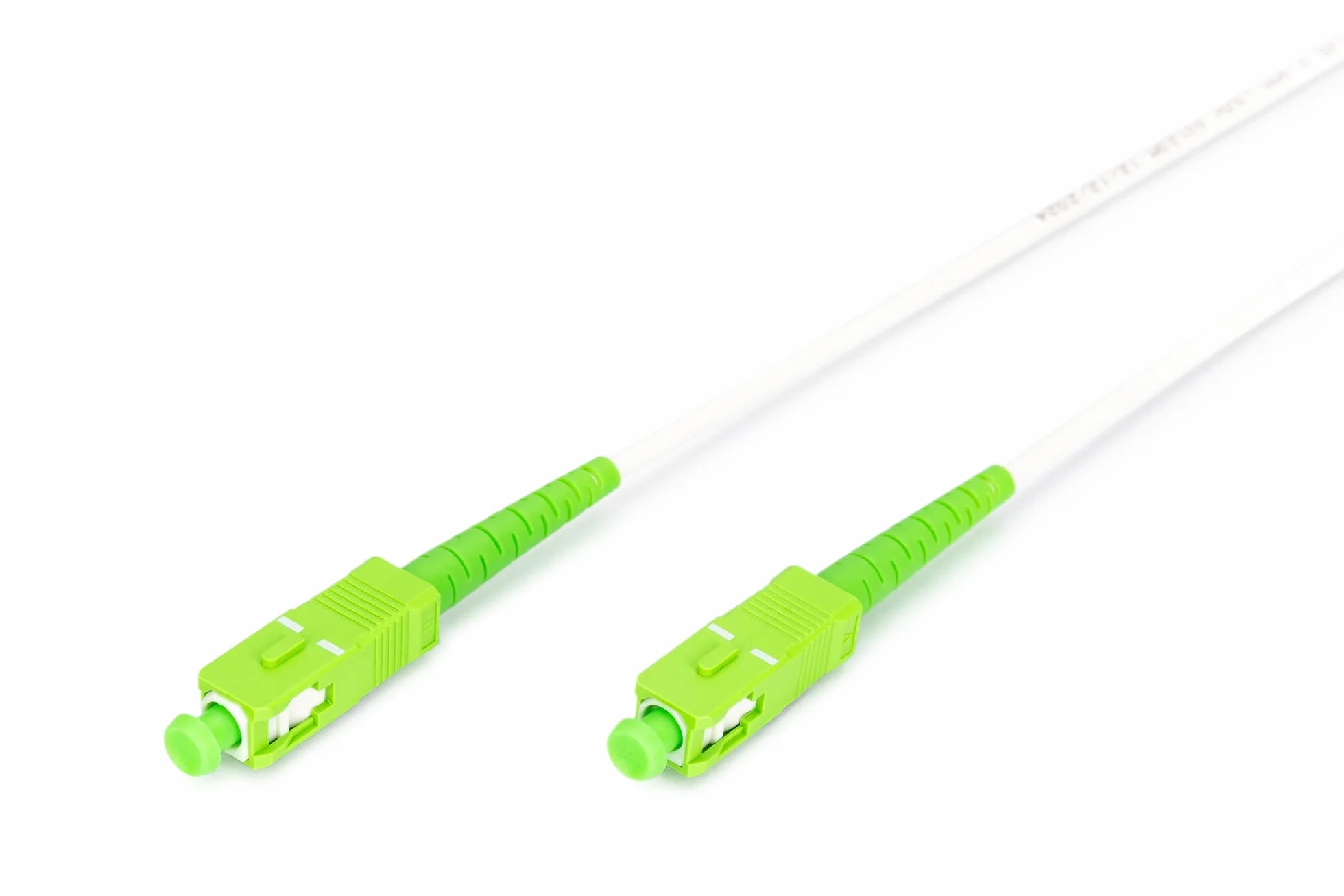 DIGITUS Kabel światłowodowy OS2 – 20 m – SC/APC do SC/APC – opancerzony – Simplex FO kabel SM jednomodowy – typ światłowodu: 9/125 µ – biały