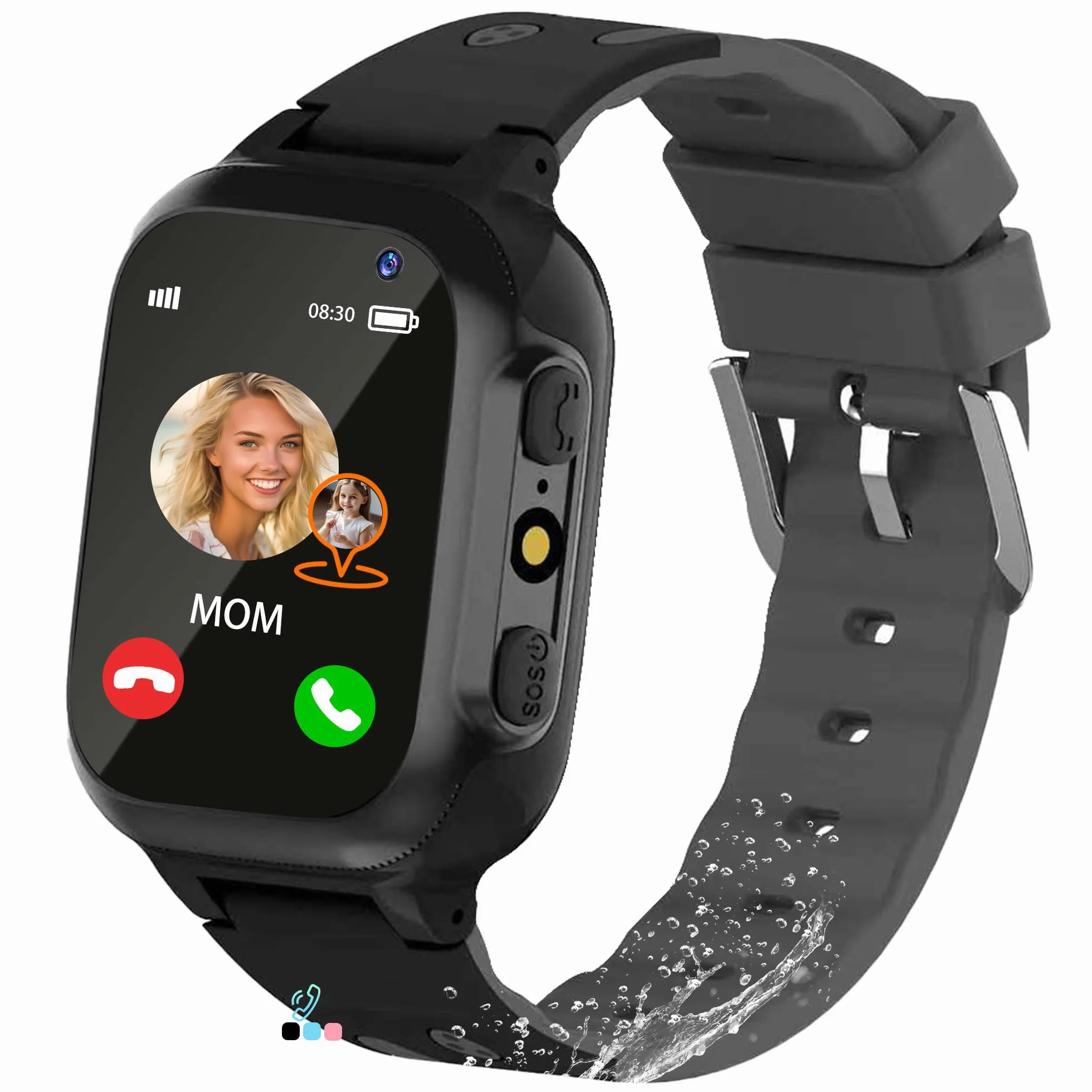 Inteligentny Zegarek dla Dzieci z GPS Latarka Czat Głosowy Telefon | SOS Gry Budzik Model Klasy IP68 Wodoodporny Cyfrowy Smartwatch dla Dzieci Chłopcy Dziewczynki Urodziny Prezenty