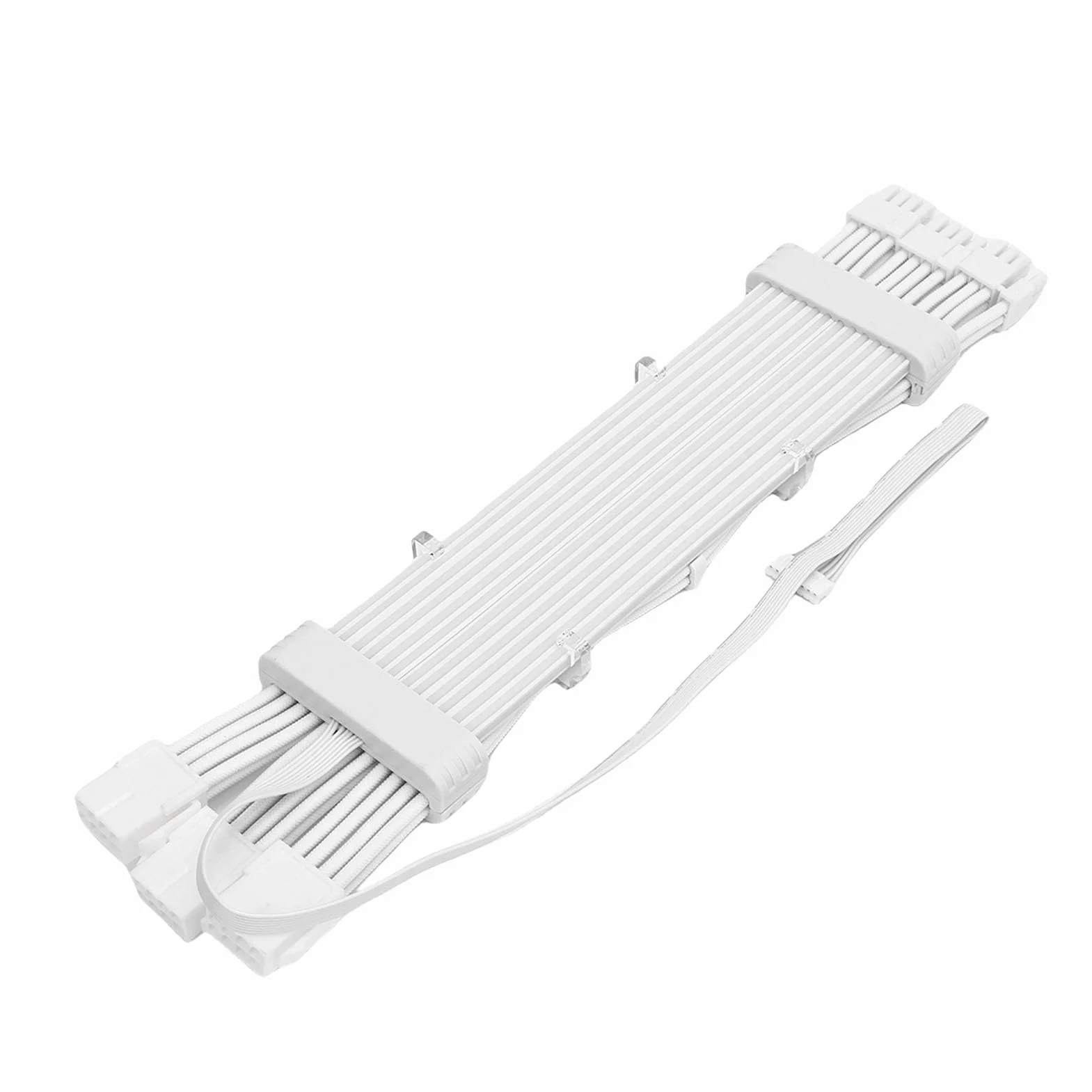 Ejoyous Kabel Zasilacza ARGB Pleciony Silikonowy Przedłużacz Zasilacza RGB 3 X 8 Pinów 120 LED Dwustronne Oświetlenie Elastyczna Konstrukcja do Obudowy Komputera do Gier Konstrukcja GPU (Kontroler