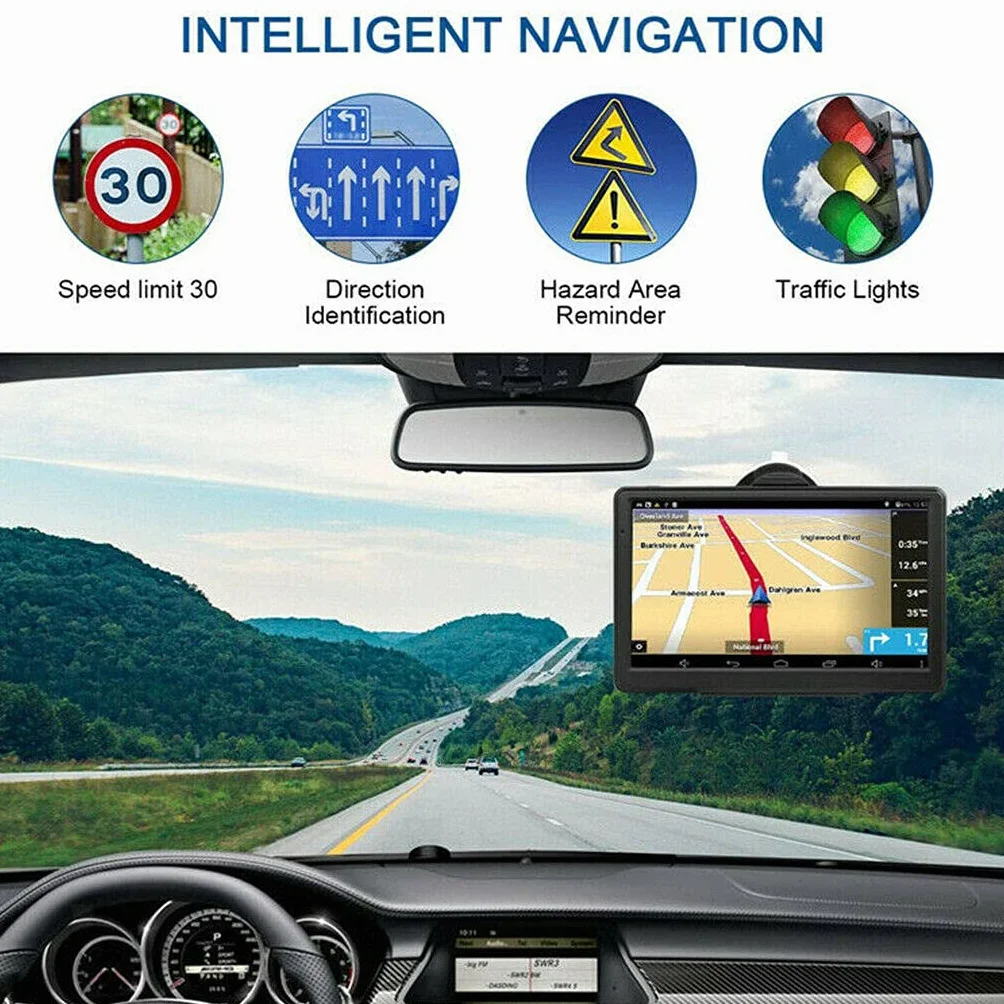 7 "HD 8 GB Ekran Dotykowy Samochód i Ciężarówka Nawigacja GPS Nawigacja GPS Darmowa Mapa